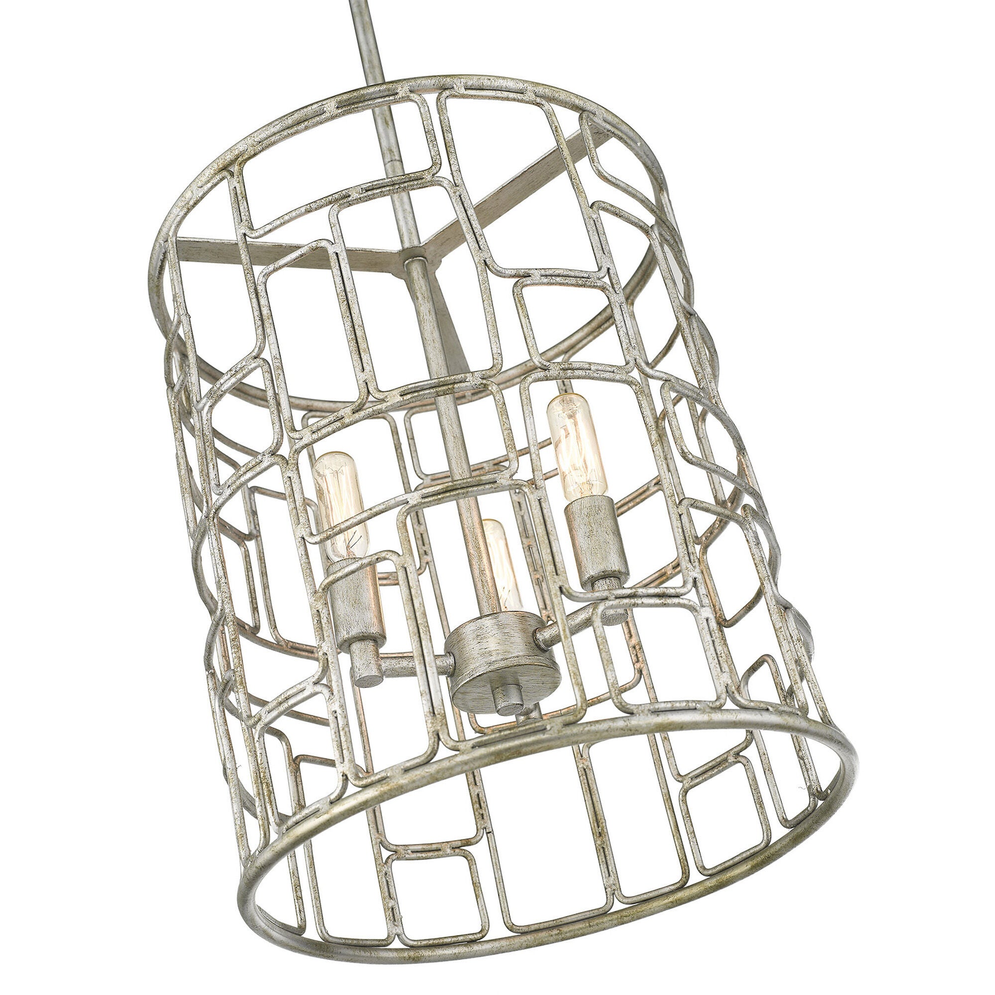 Shown in Antique Silver finish and -- glass and -- shade