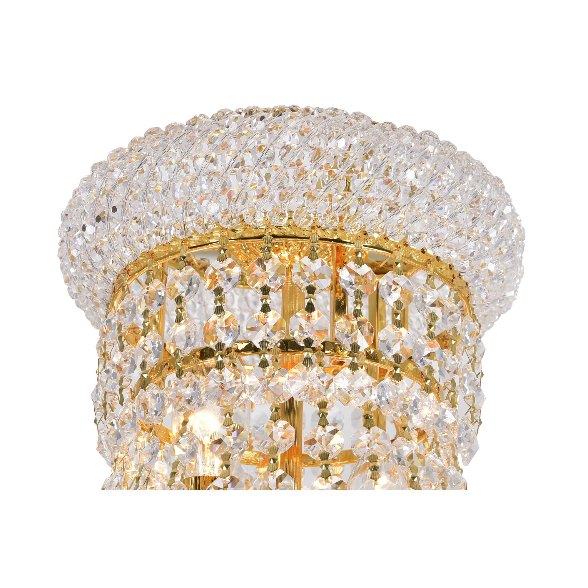 Shown in Gold finish and K9 Clear crystal