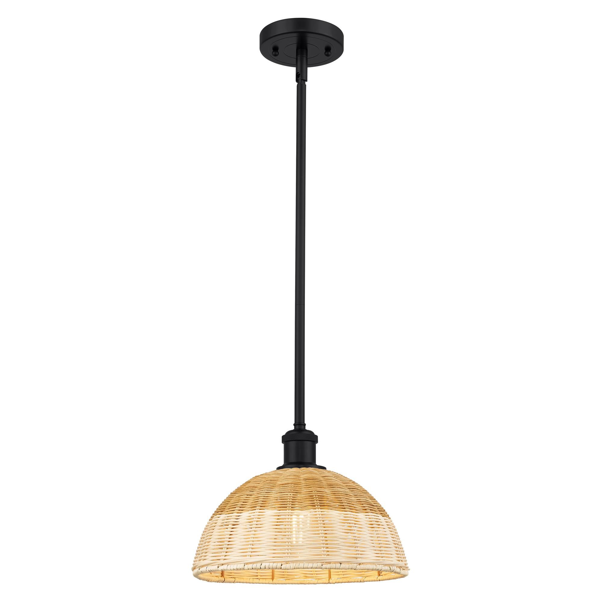 Shown in Matte Black finish and Natural shade