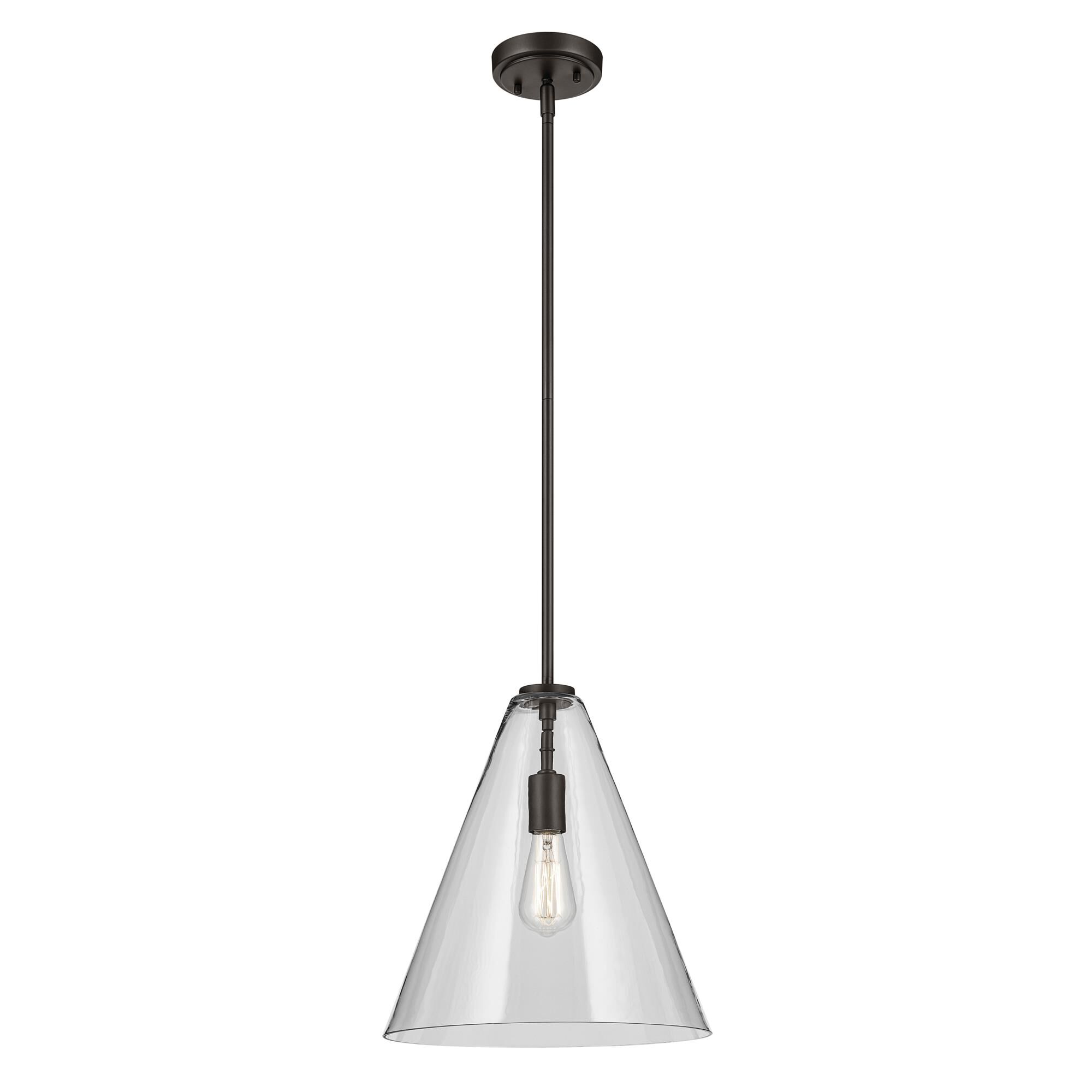 Shown in Olde Bronze finish and Clear glass