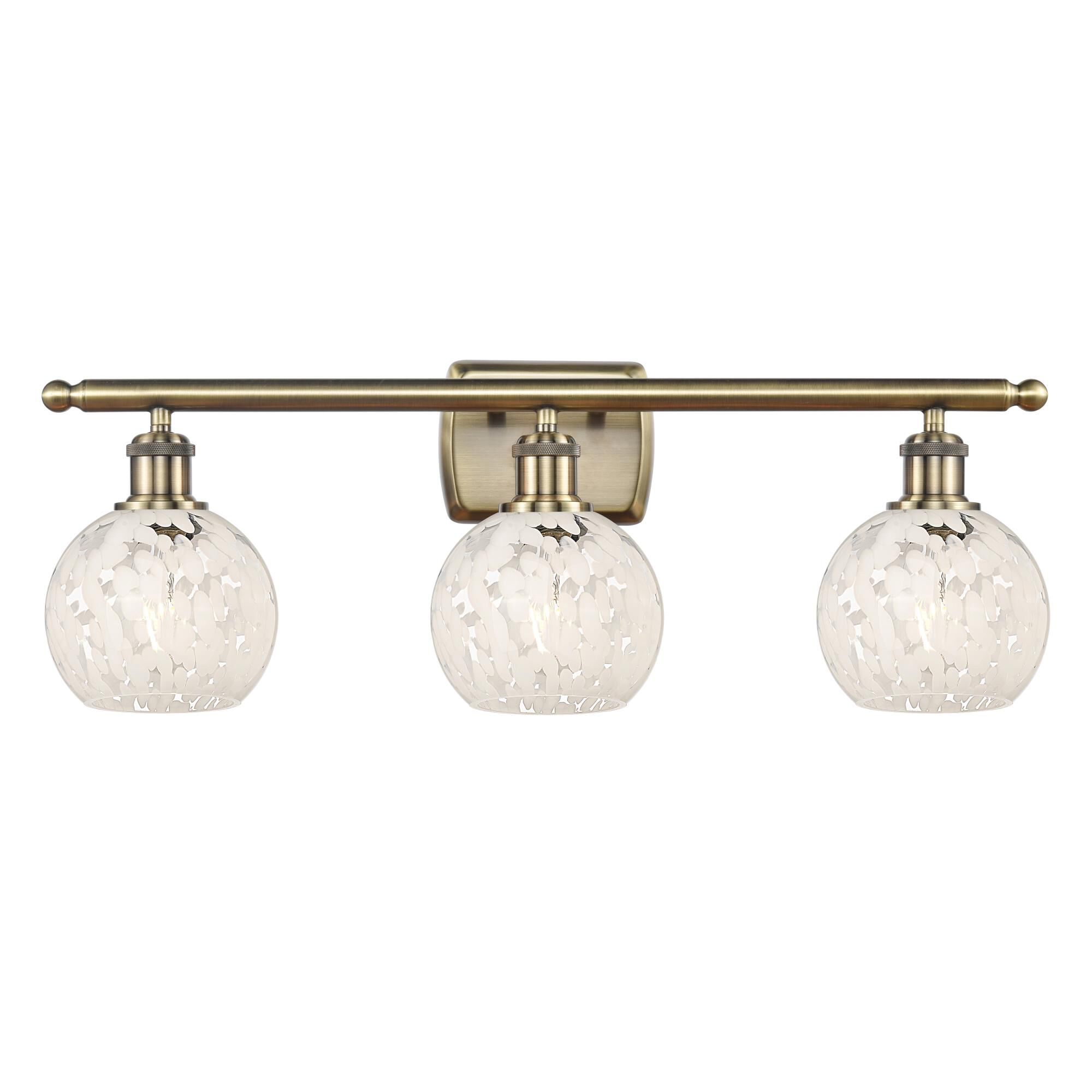 Bruno Marashlian White Mouchette 26 Inch Bath Vanity Light by Innovations Lighting