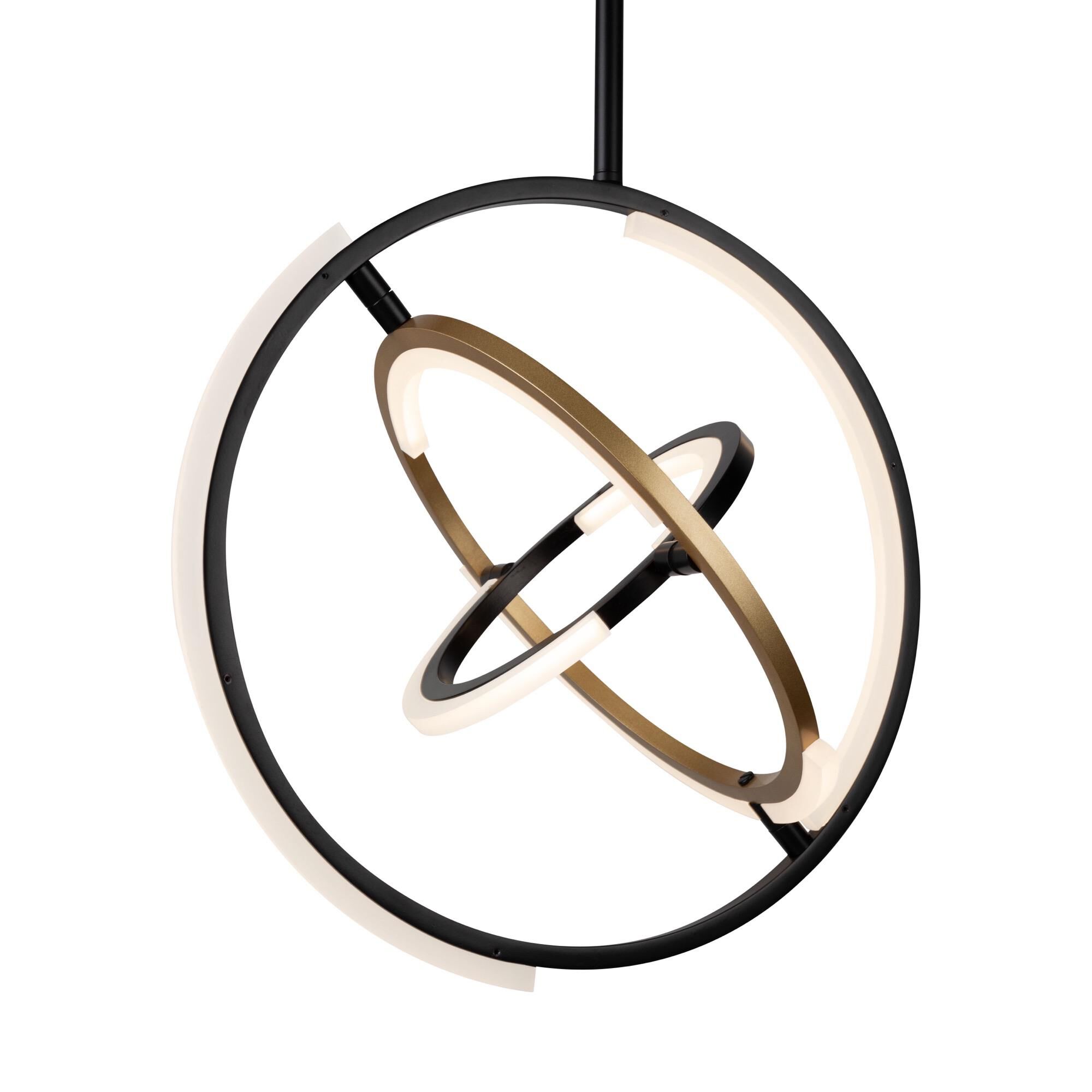 Shown in Black & Brass finish