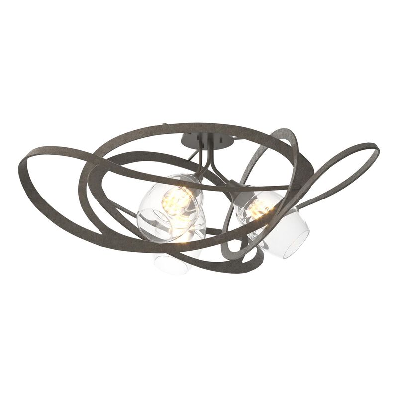Nest 37 Inch 3 Light Semi Flush Mount by Hubbardton Forge