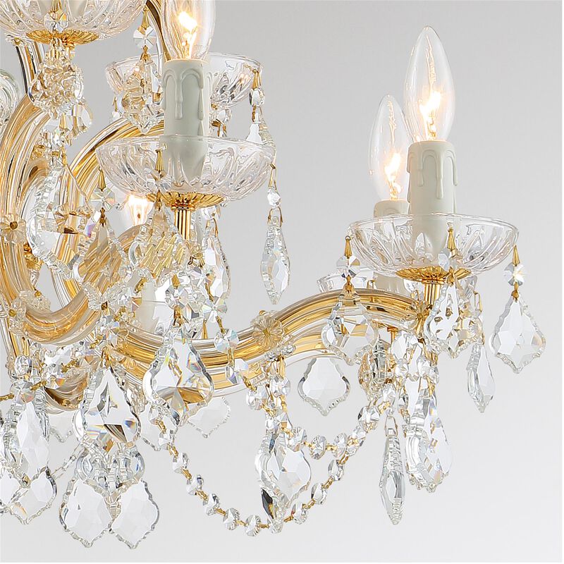 Maria Theresa 29 Inch 12 Light Chandelier by Crystorama