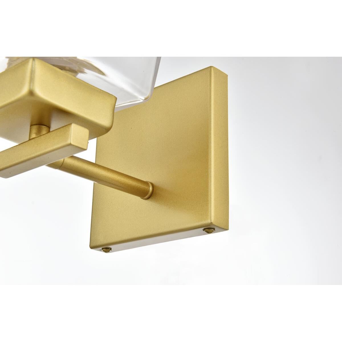 Shown in Brass  finish and Clear glass