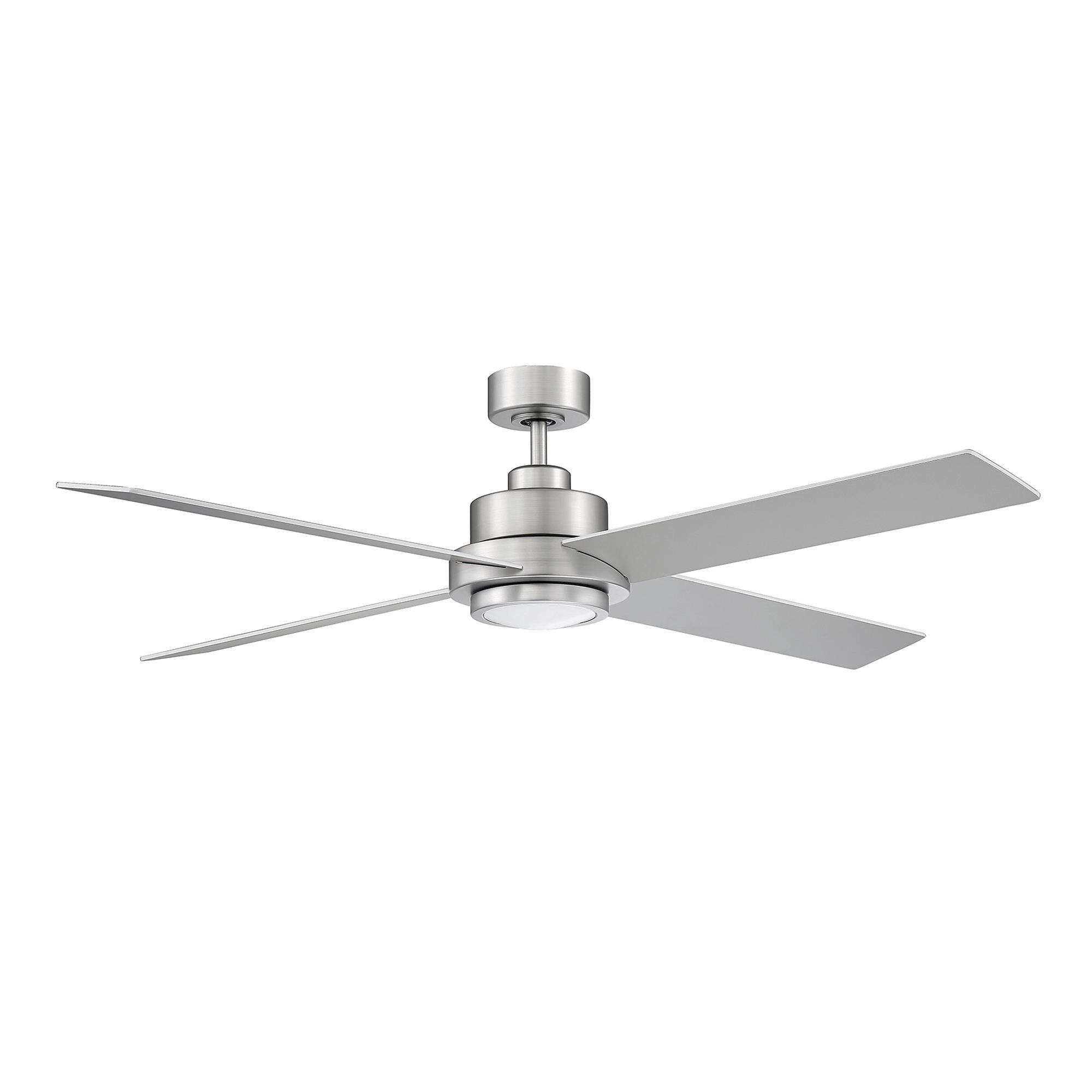 Shown in Brushed Nickel finish and White glass