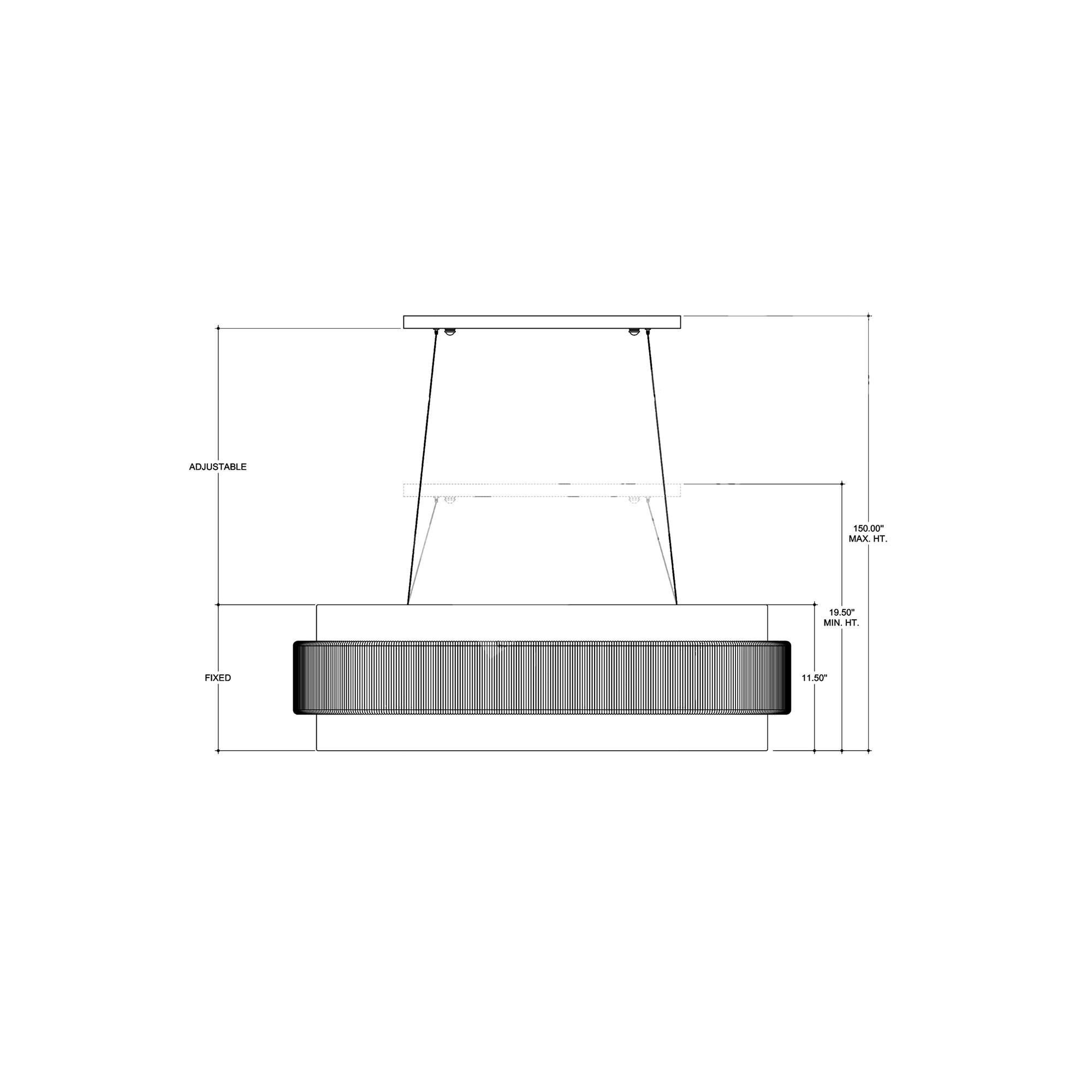 Monreale Small Linear Chandelier,