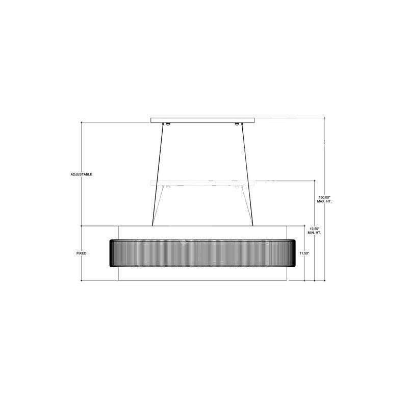 Monreale Small Linear Chandelier by Currey & Company