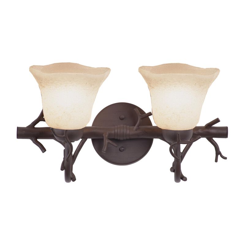 Vine 18 Inch 2 Light Bath Vanity Light by Kalco