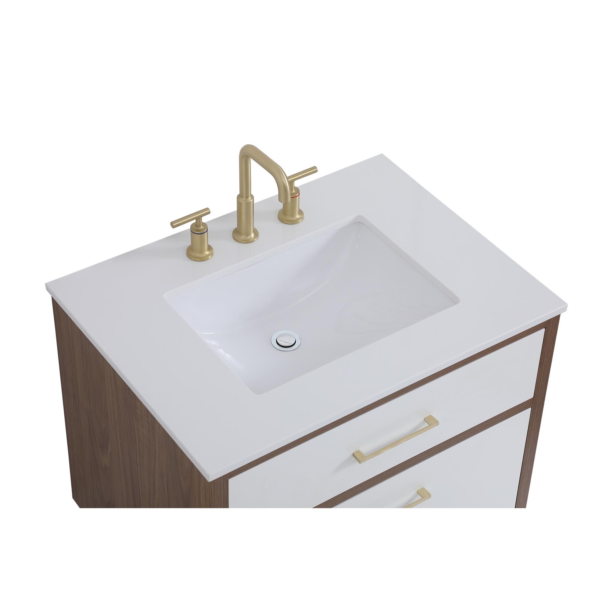 Shown in White And Gold With Ivory finish