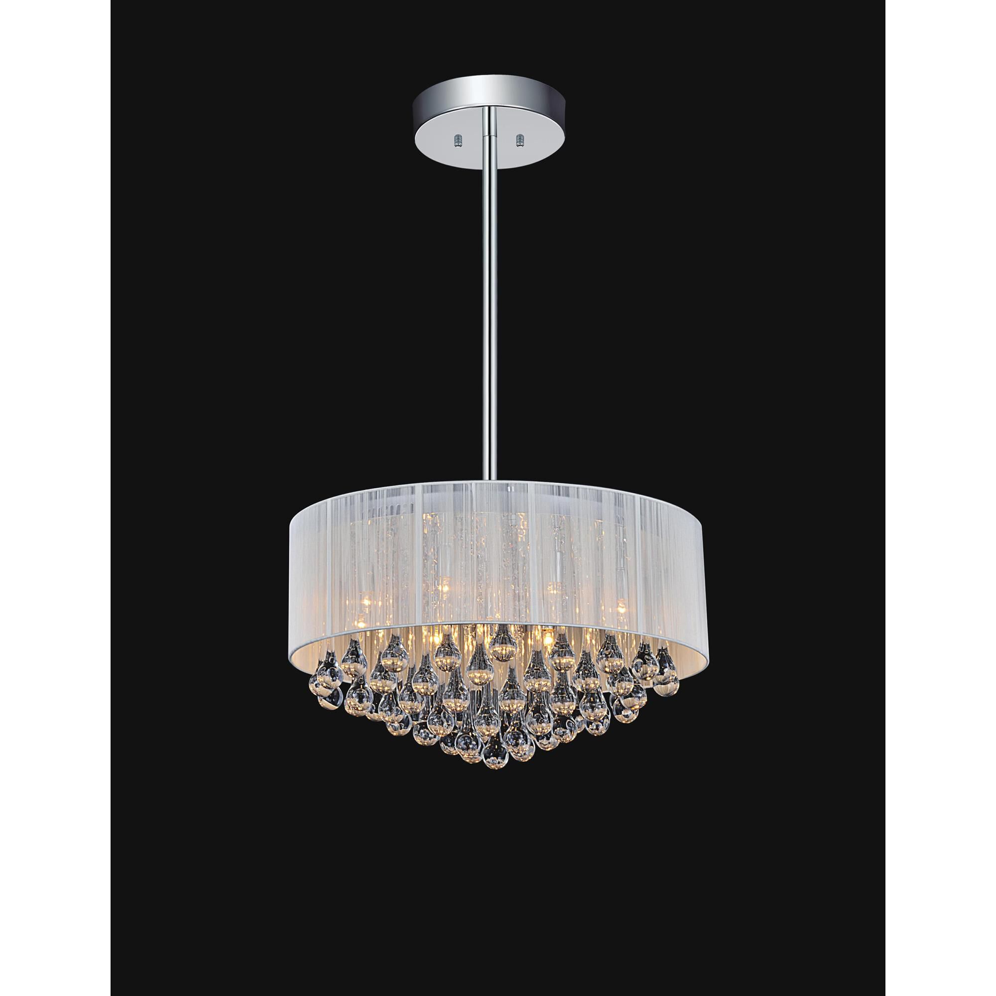 Water Drop 22 Inch 9 Light Linear Suspension Light by CWI Lighting