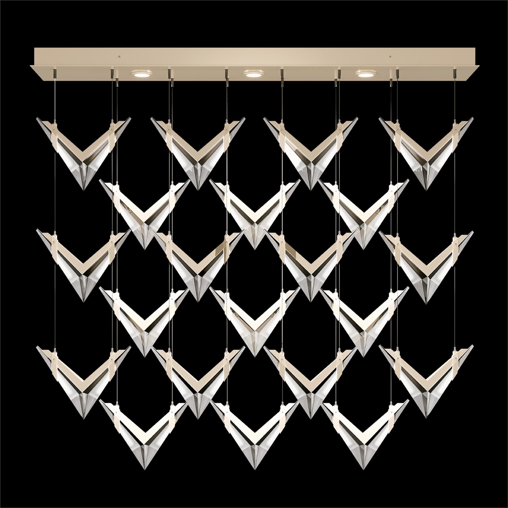 Fahl In-House Blade 62 Inch Linear Suspension Light by Fine Art Handcrafted Lighting