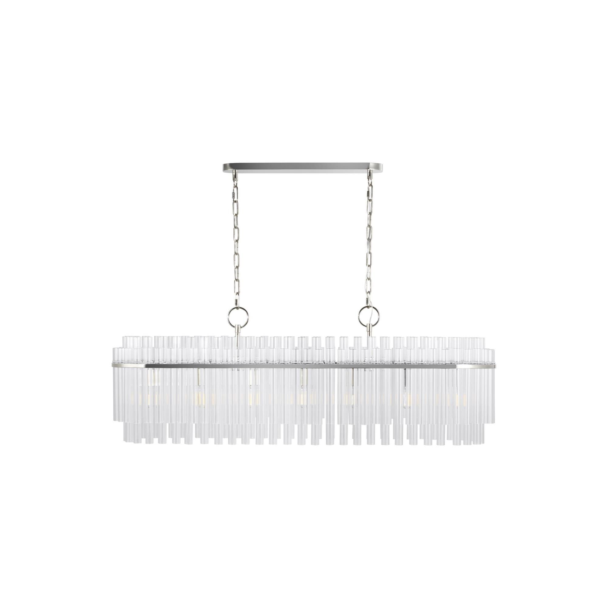 Chapman & Myers Beckett 48 Inch 7 Light Linear Suspension Light by Visual Comfort Studio Collection