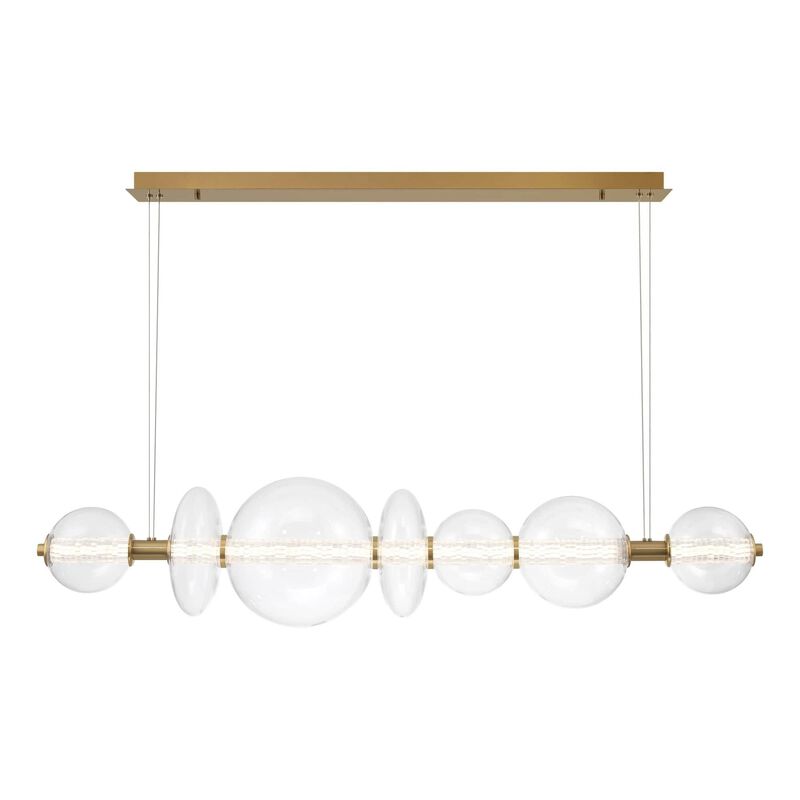 Atomo Medium Linear Chandelier by Eurofase Lighting