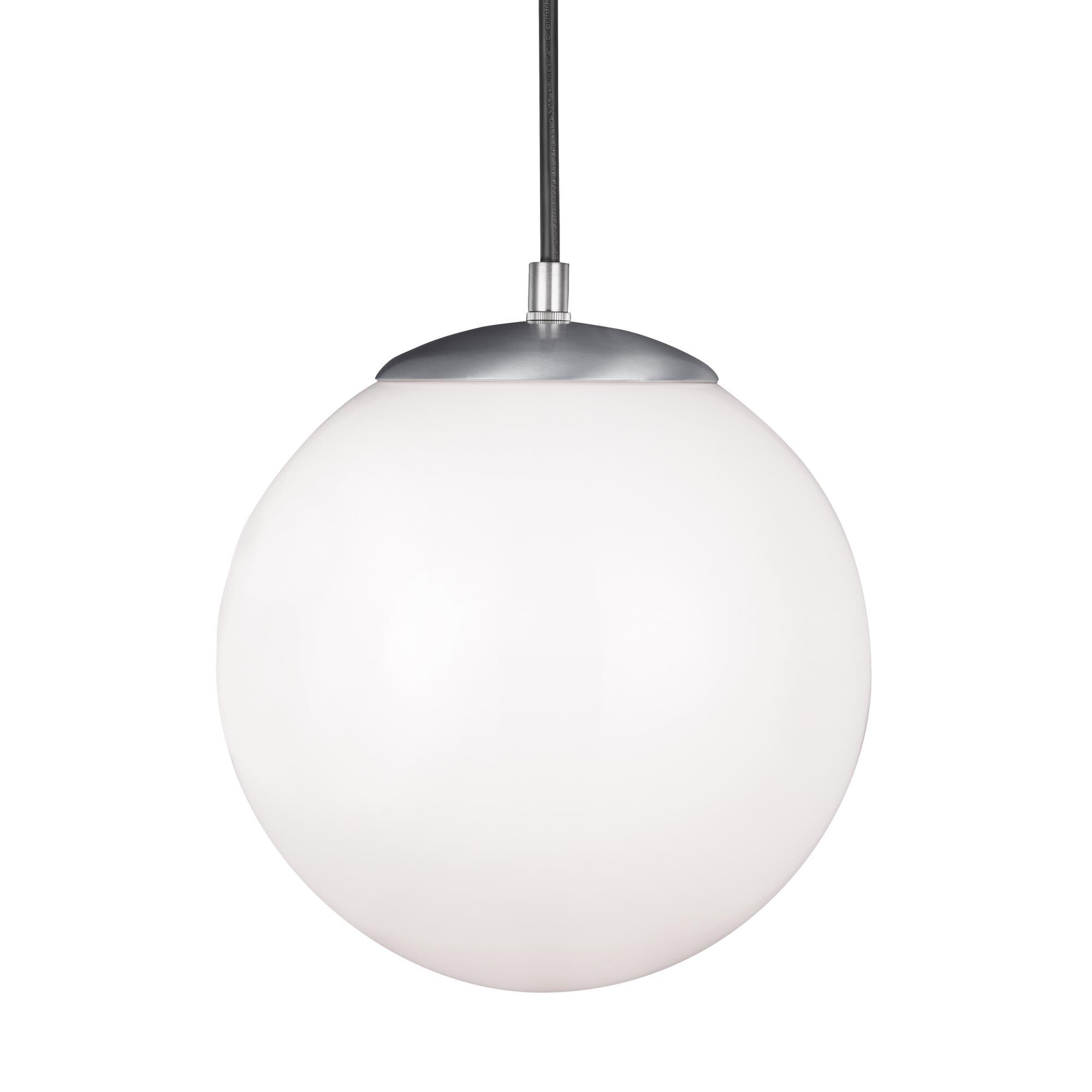 Shown in Satin Aluminum finish and Smooth White  Diffuser glass and Smooth White Glass Diffuser shade