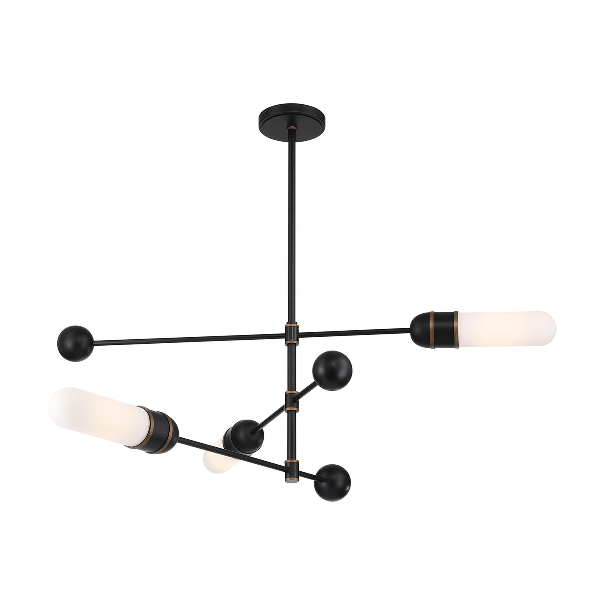 Shown in Matte Black and Textured Gold finish and White glass