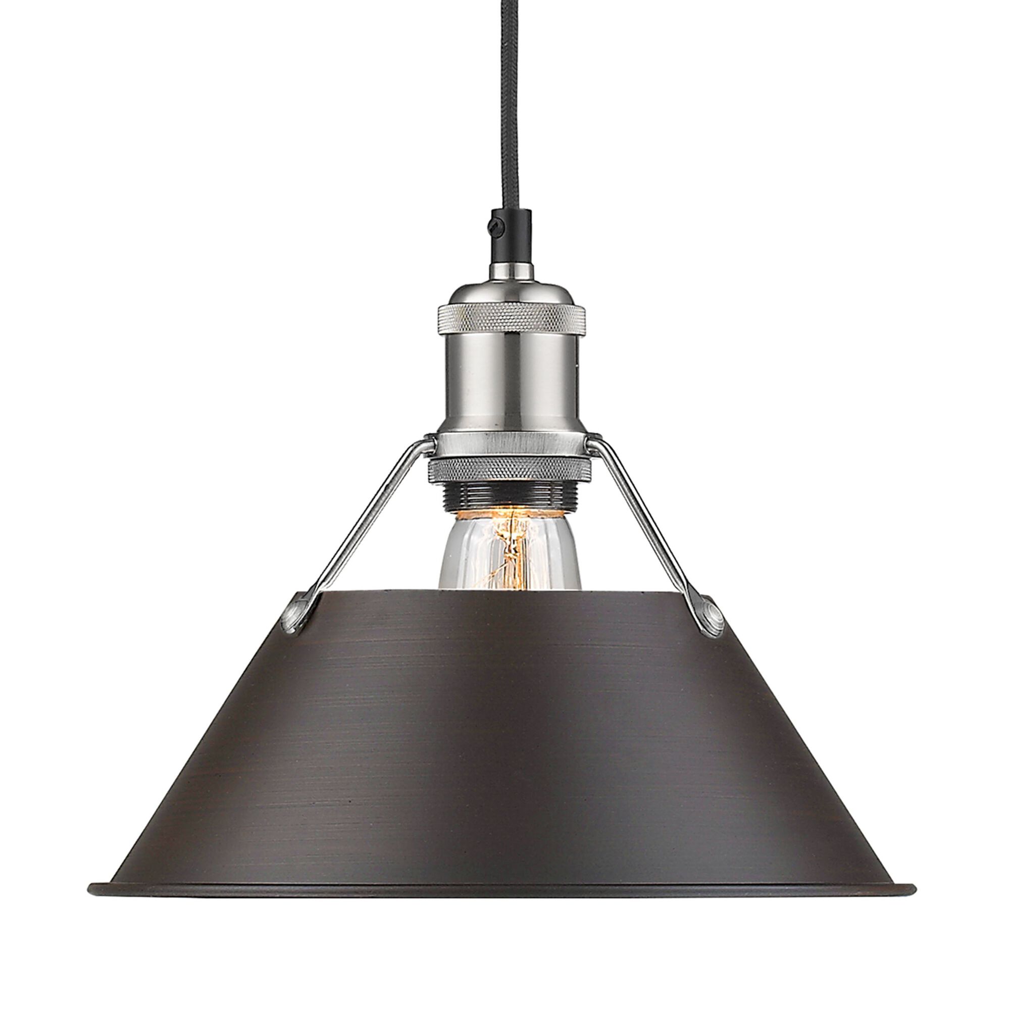 Shown in Pewter finish and Rubbed Bronze shade