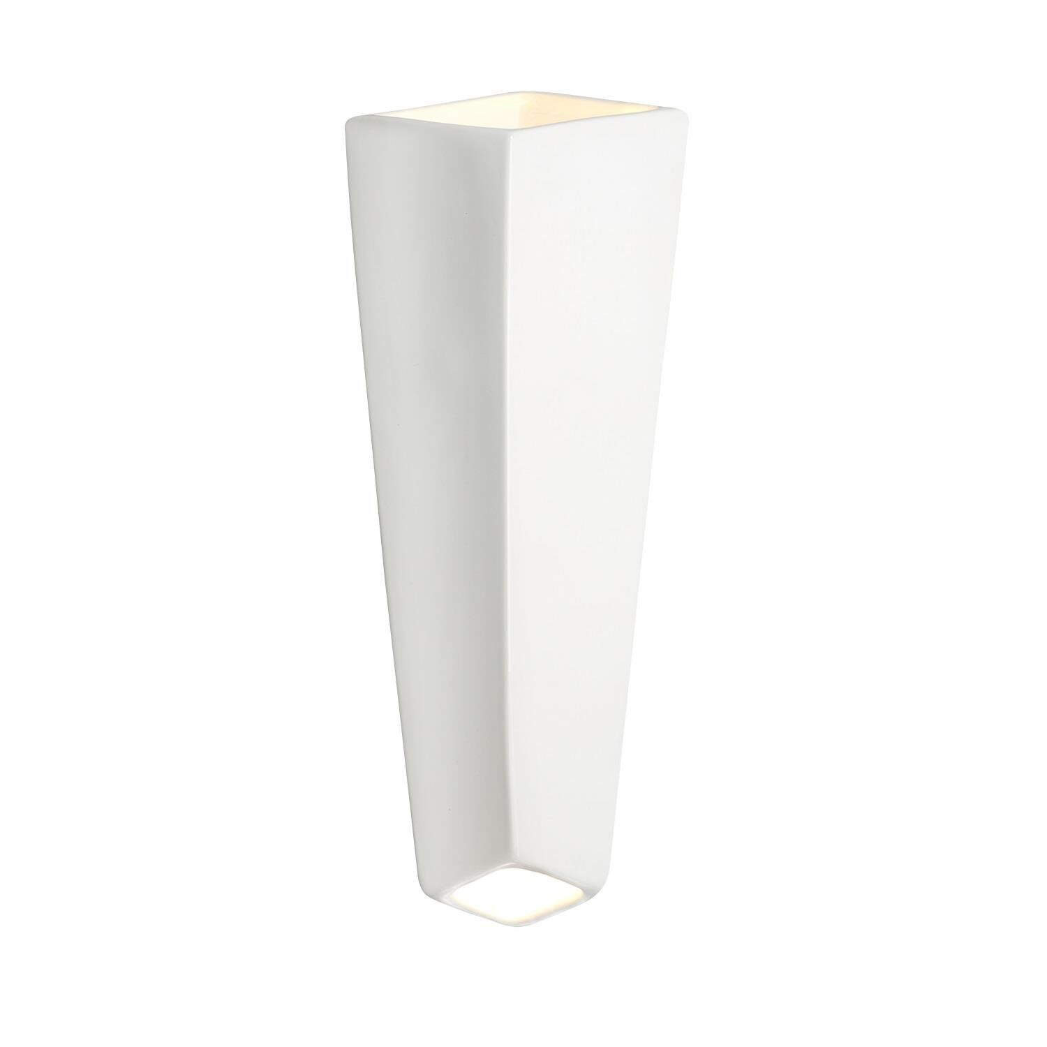 Shown in Gloss White finish and Shape - Prism accent