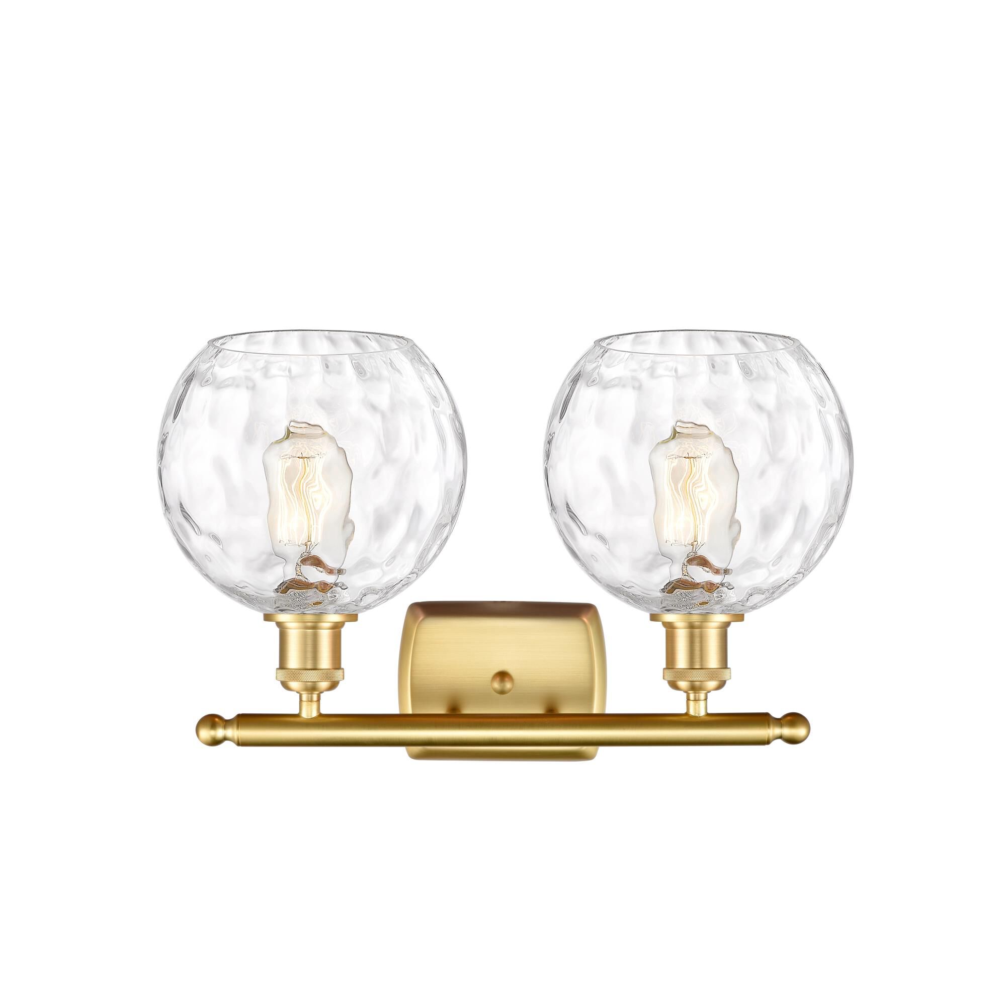 Shown in Satin Gold finish and Clear glass