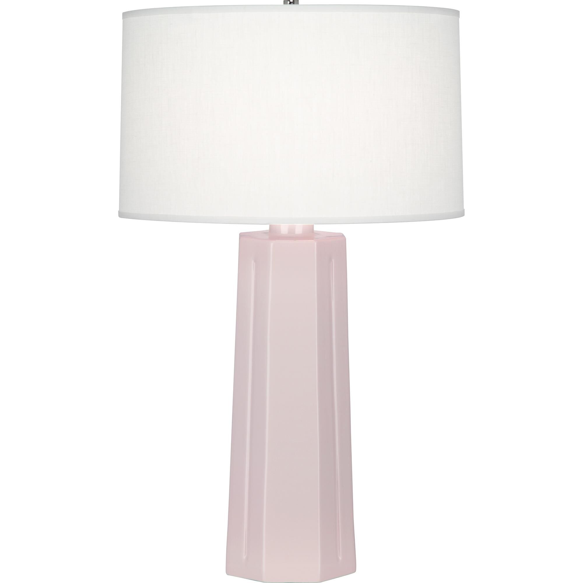 Shown in Rose Water Glazed finish and Oyster shade