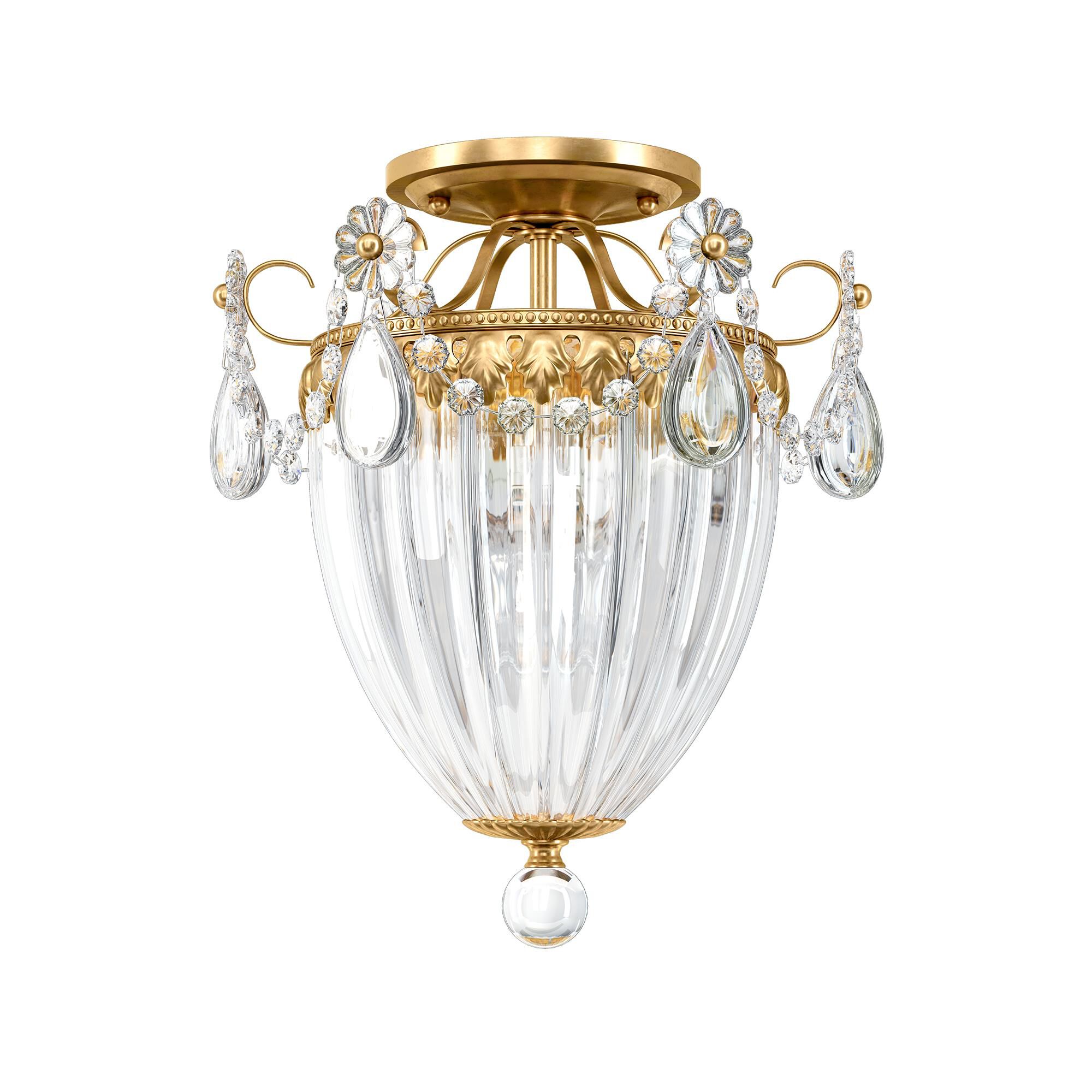 Shown in Heirloom Gold finish and Clear Radiance crystal