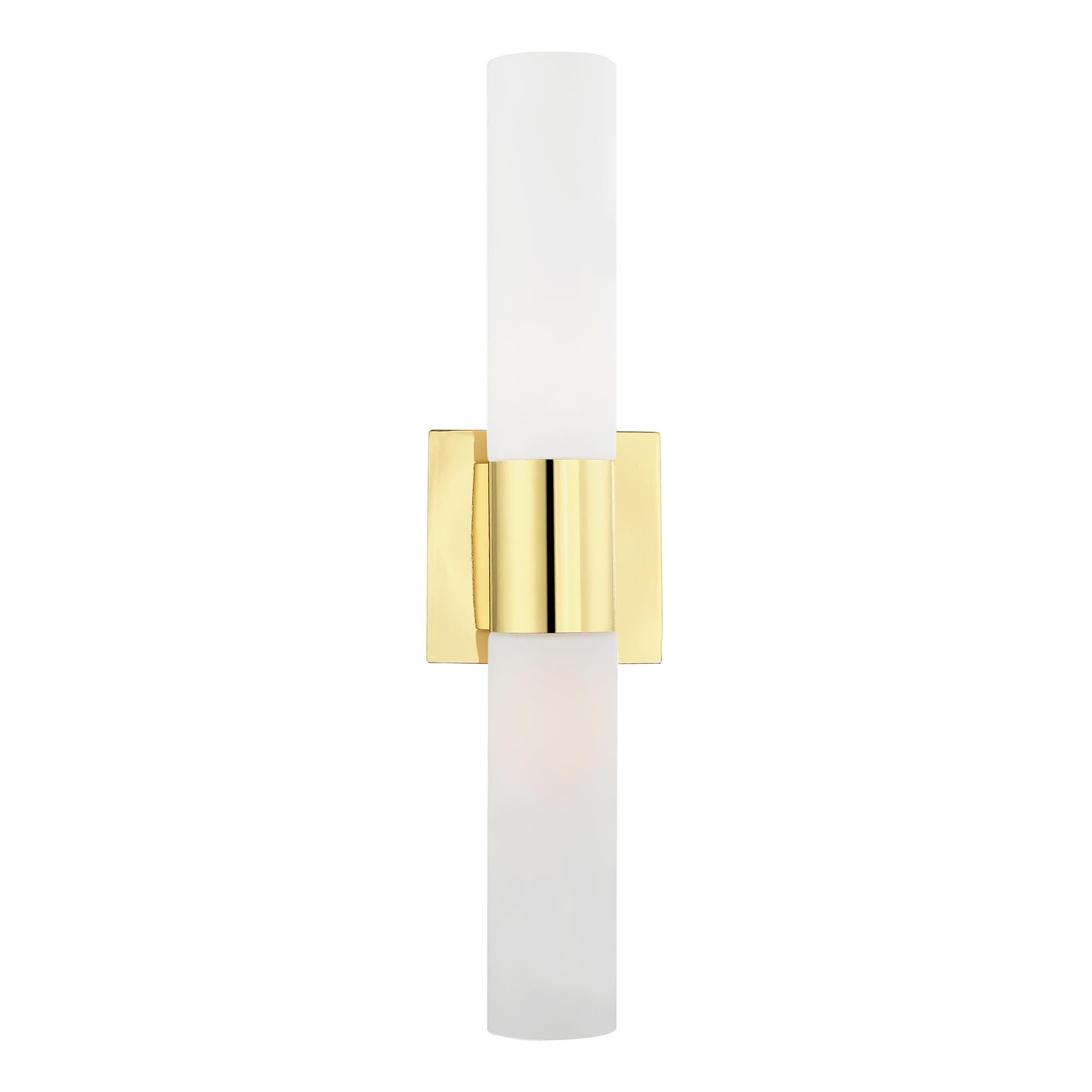 Shown in Polished Brass finish and Hand Blown Satin Opal White Twist Lock glass