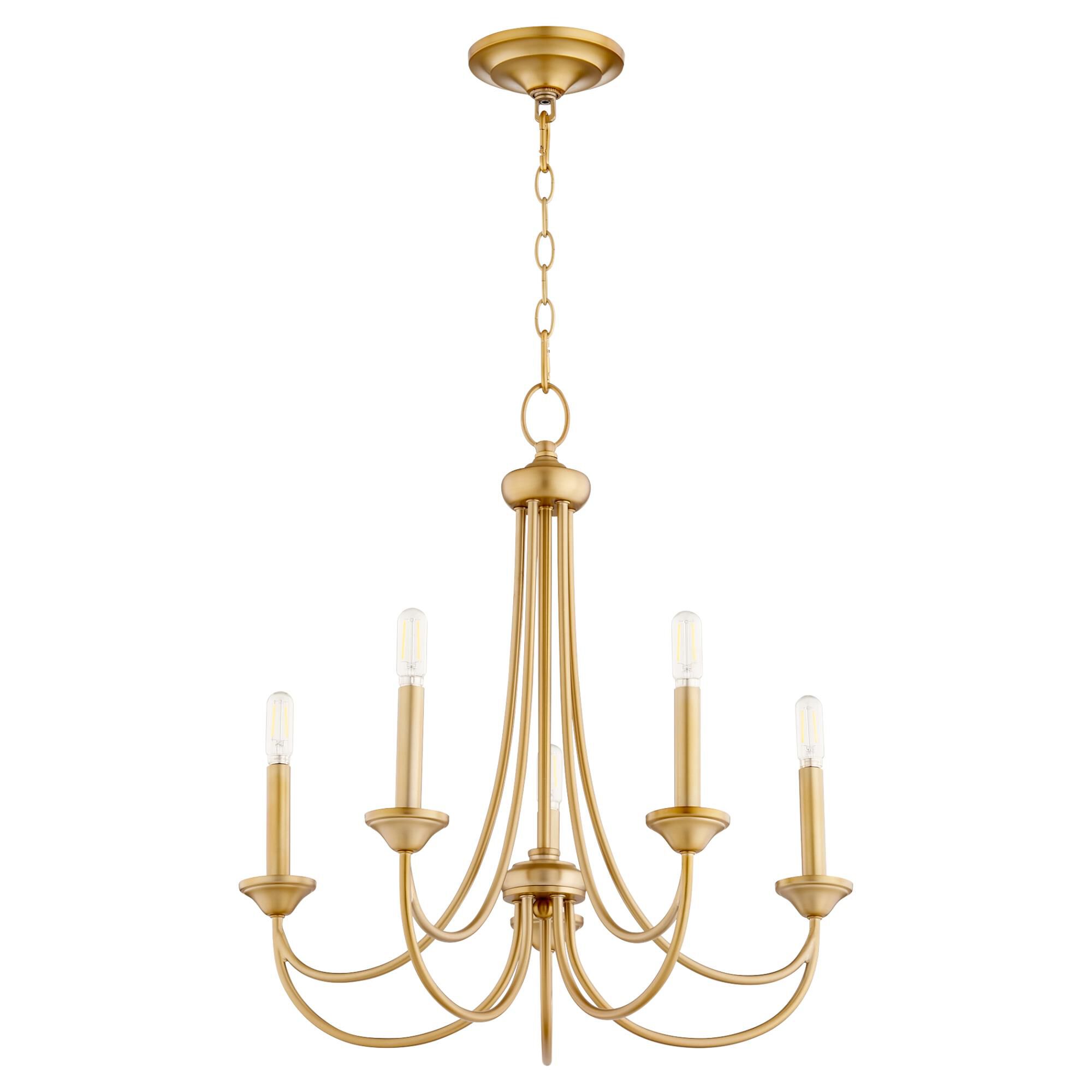 Brooks 22 Inch 5 Light Mini Chandelier by Quorum International
