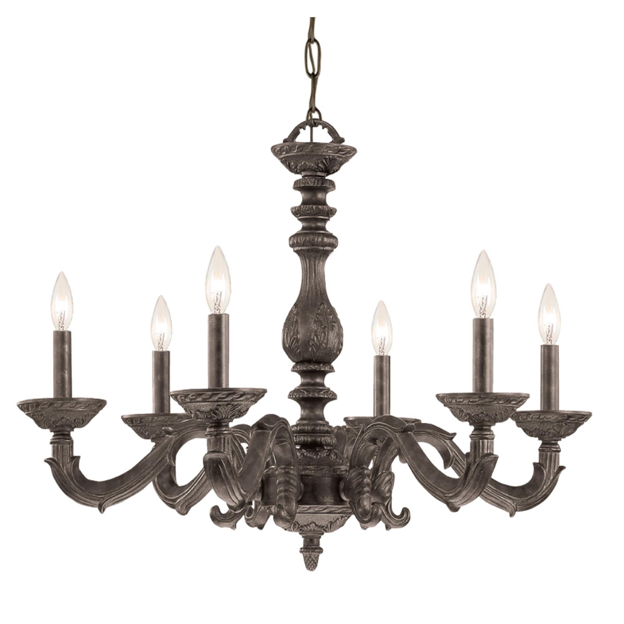 Paris Market 28 Inch 6 Light Chandelier by Crystorama
