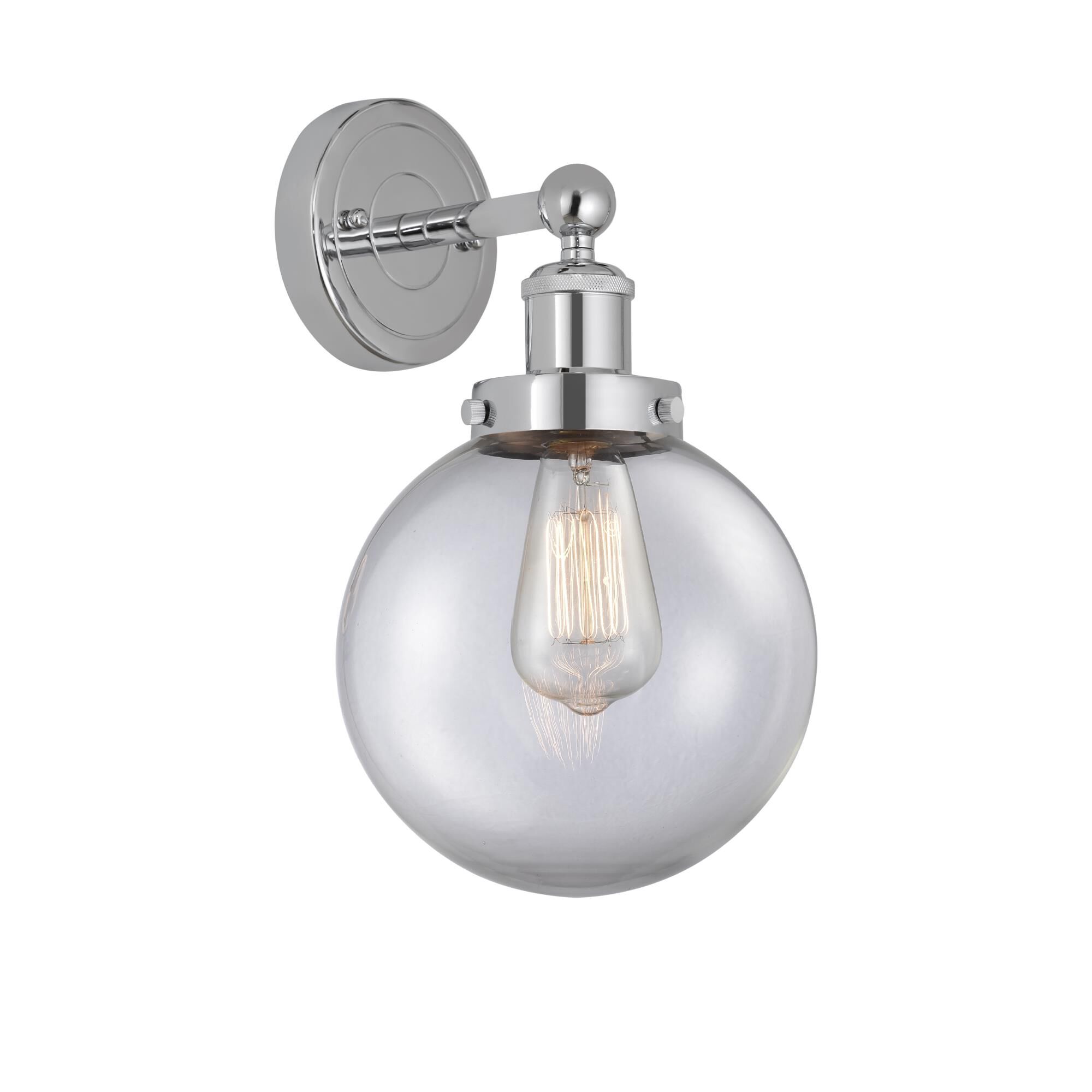 Shown in Polished Chrome, Clear finish and Clear glass and Clear Glass shade
