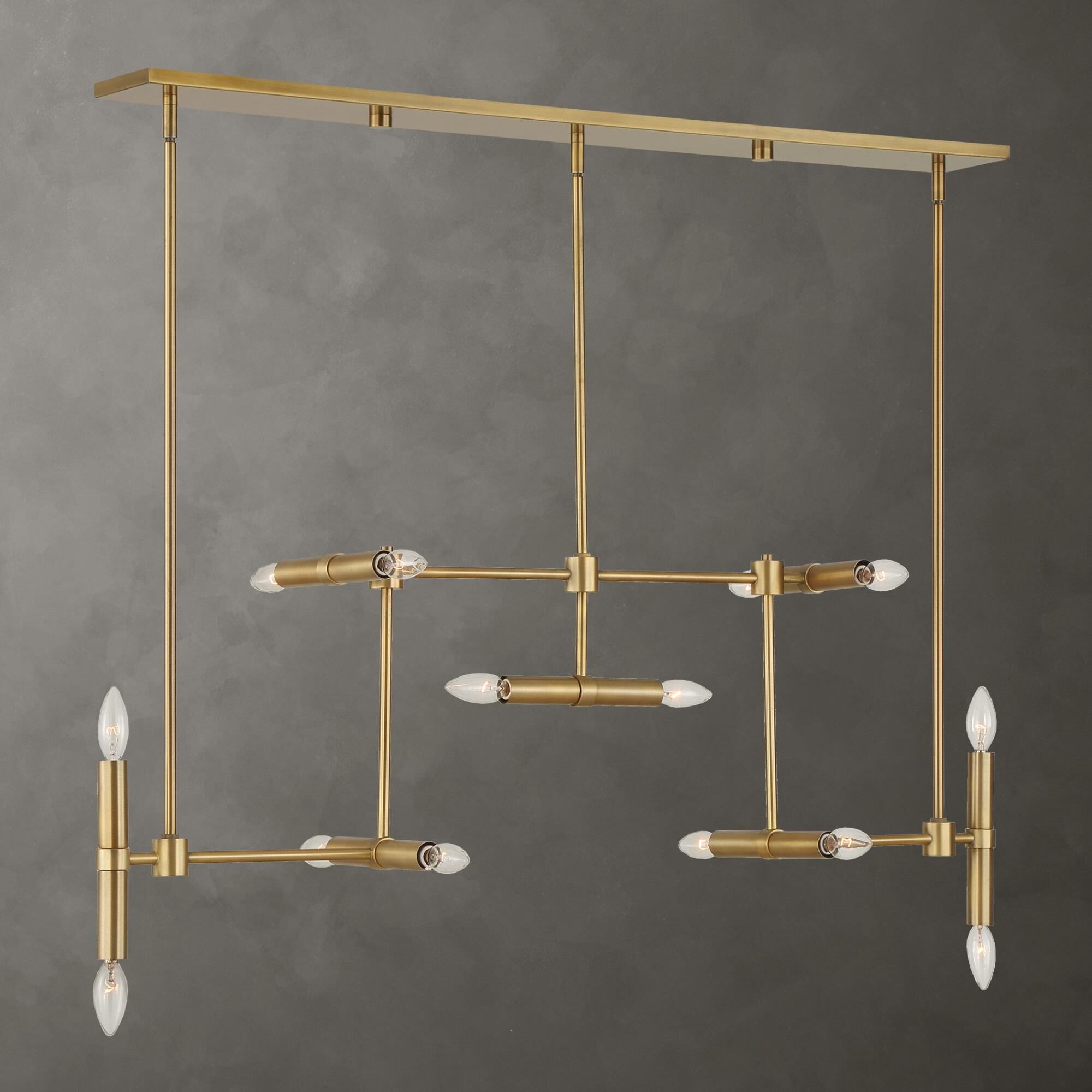 Sergio Orozco Designs Cadre 46 Inch Linear Suspension Light by Uttermost