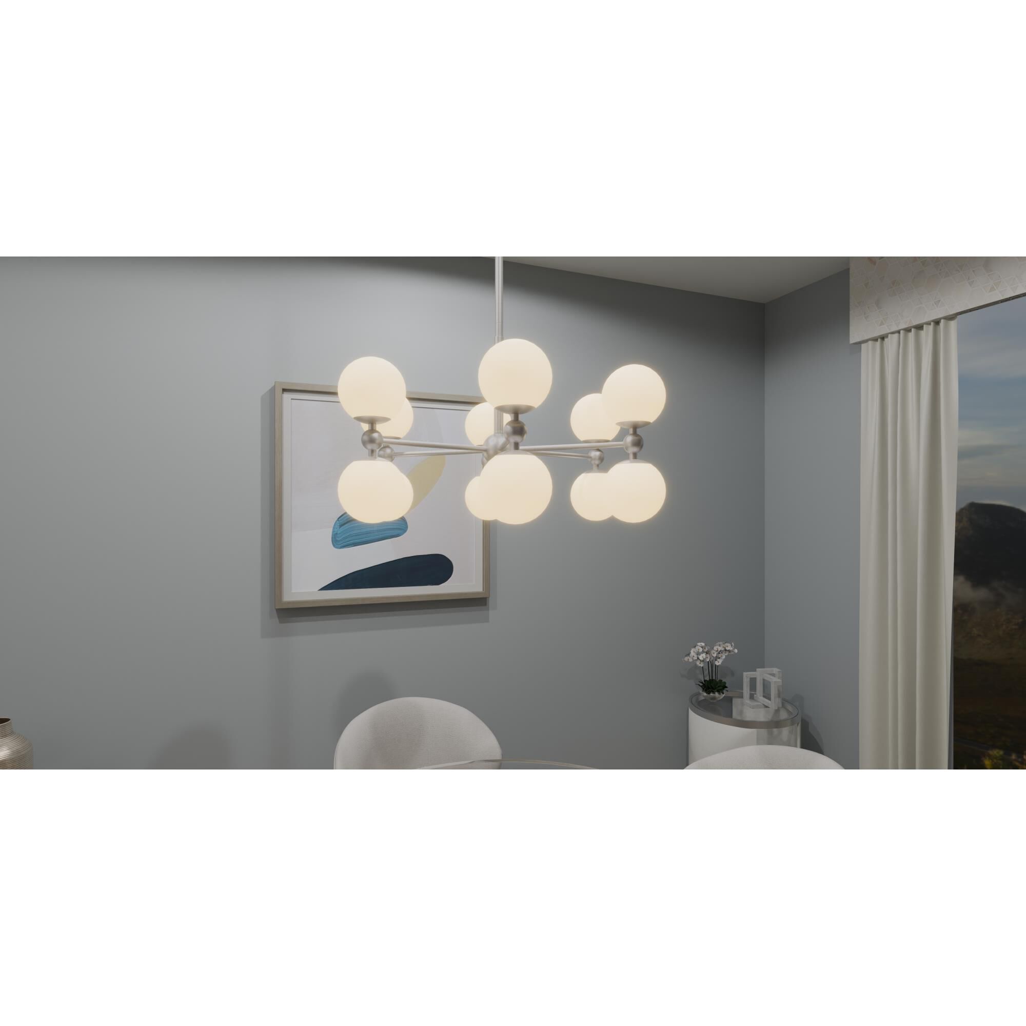 Elser 31 Inch 12 Light Chandelier by Quoizel