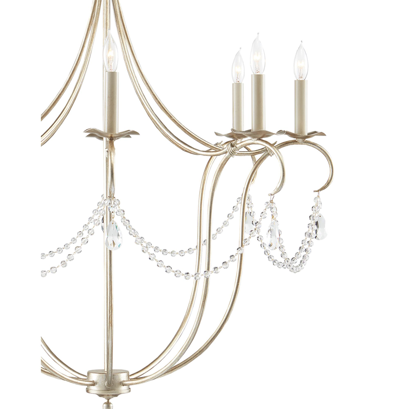 Crystal Lights 31 Inch Chandelier by Currey & Company