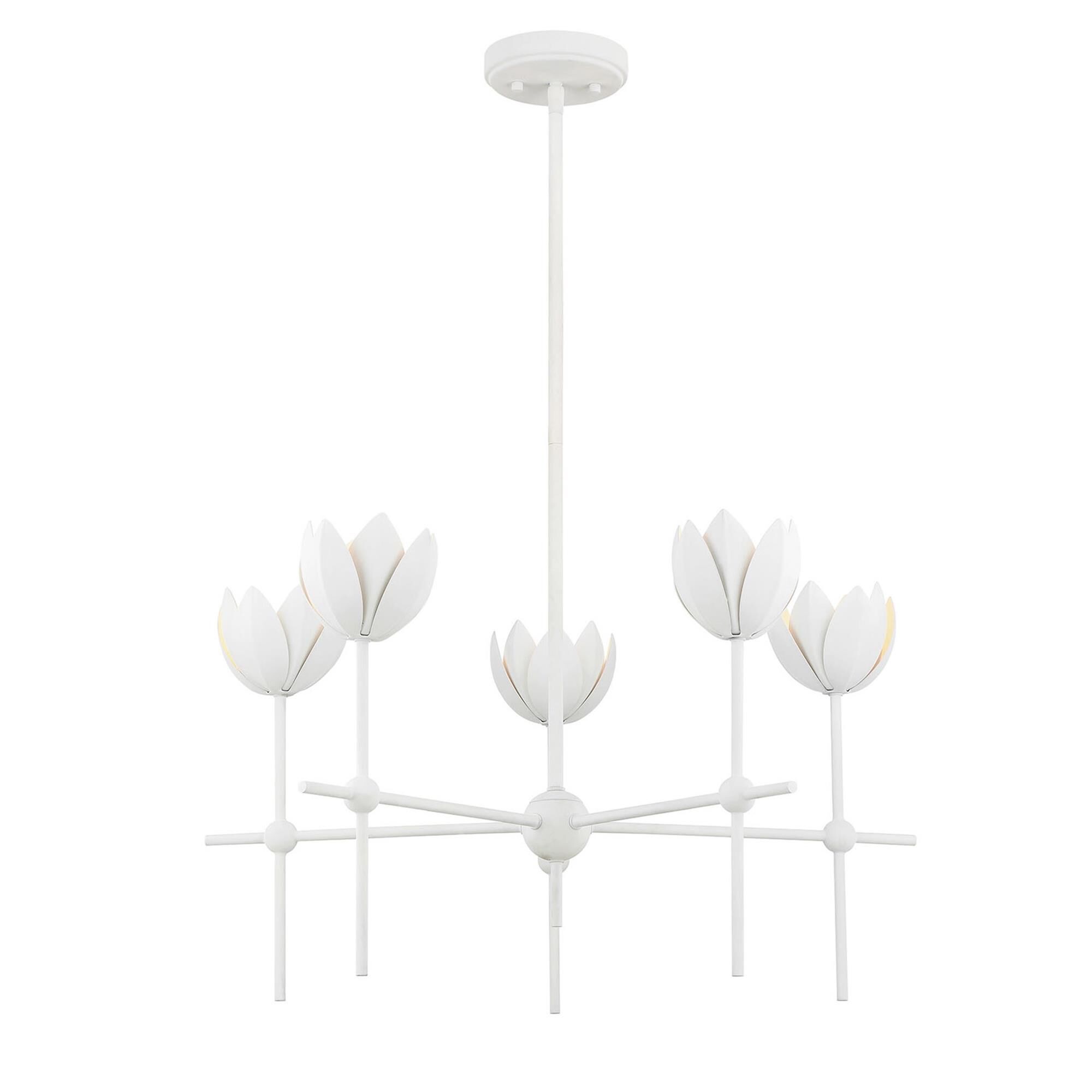 Shown in Bisque White finish and Metal shade