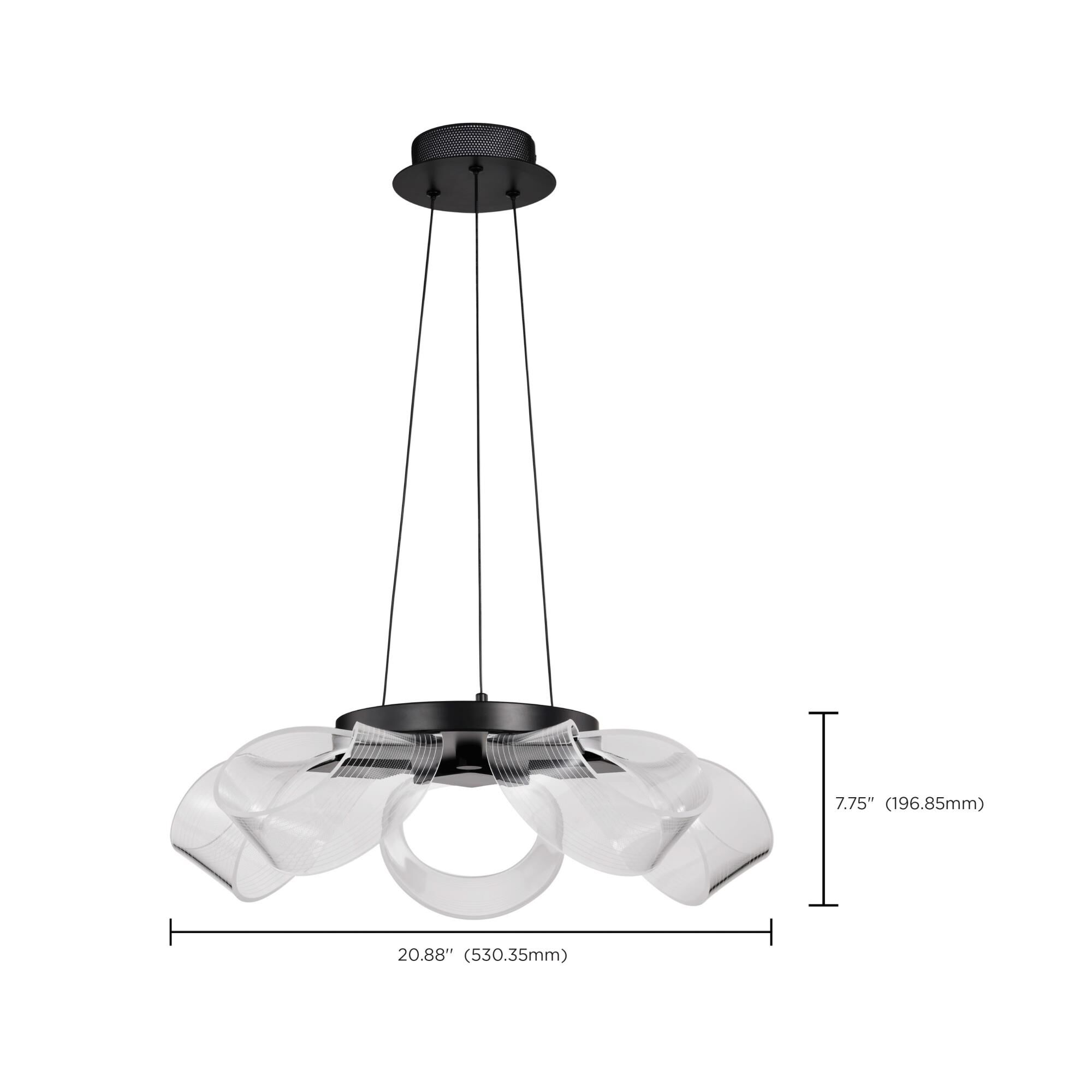 Barnett 21 Inch Mini Chandelier by Nuvo Lighting