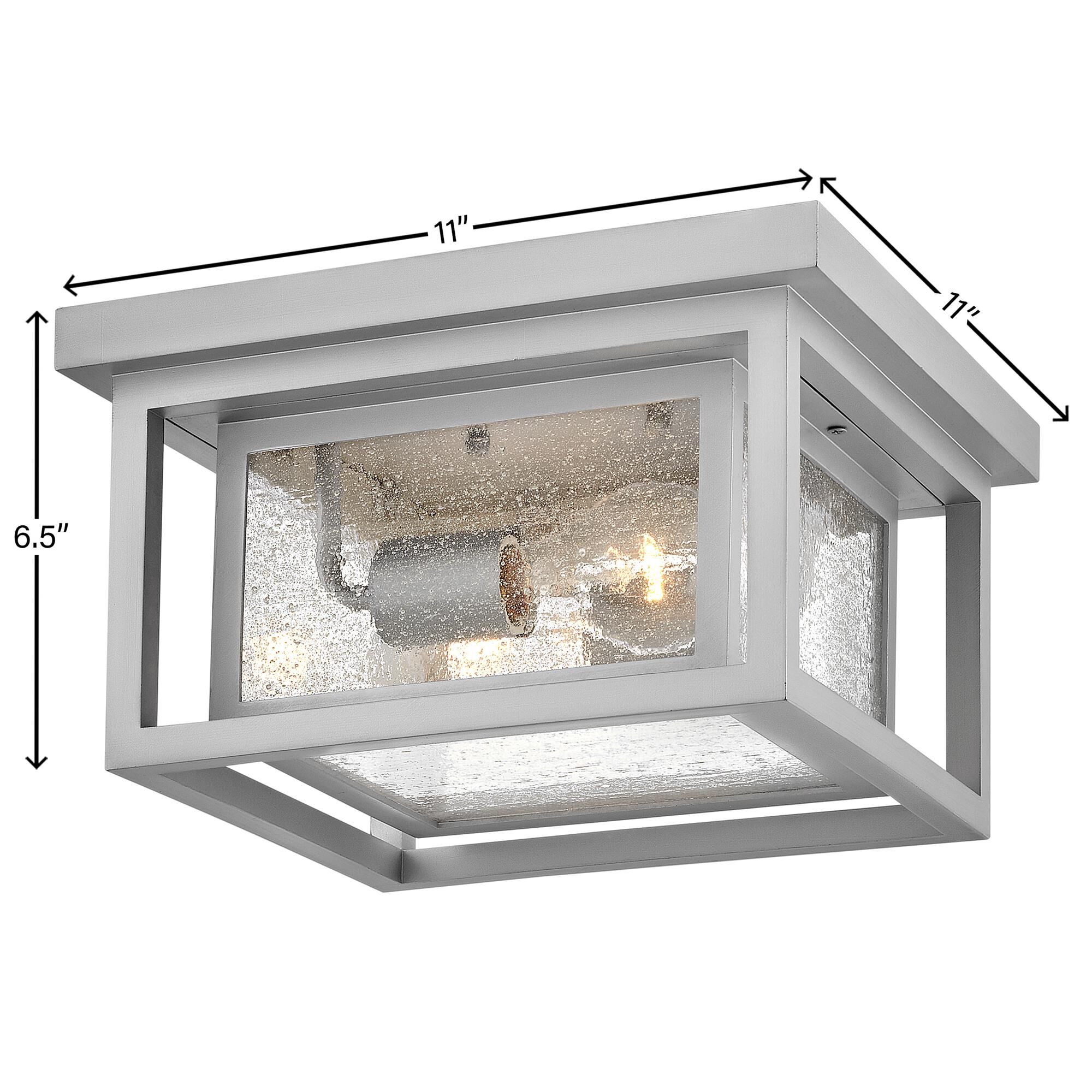 Shown in Satin Nickel finish and Clear Seedy glass