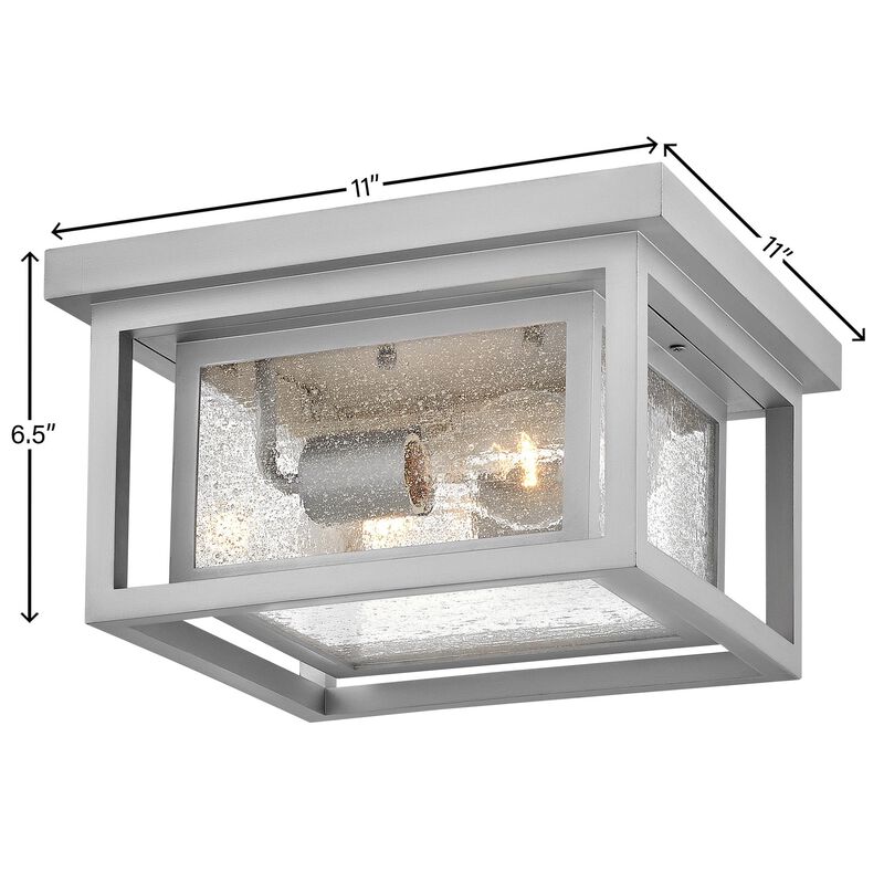 Republic 11 Inch 2 Light Flush Mount by Hinkley Lighting