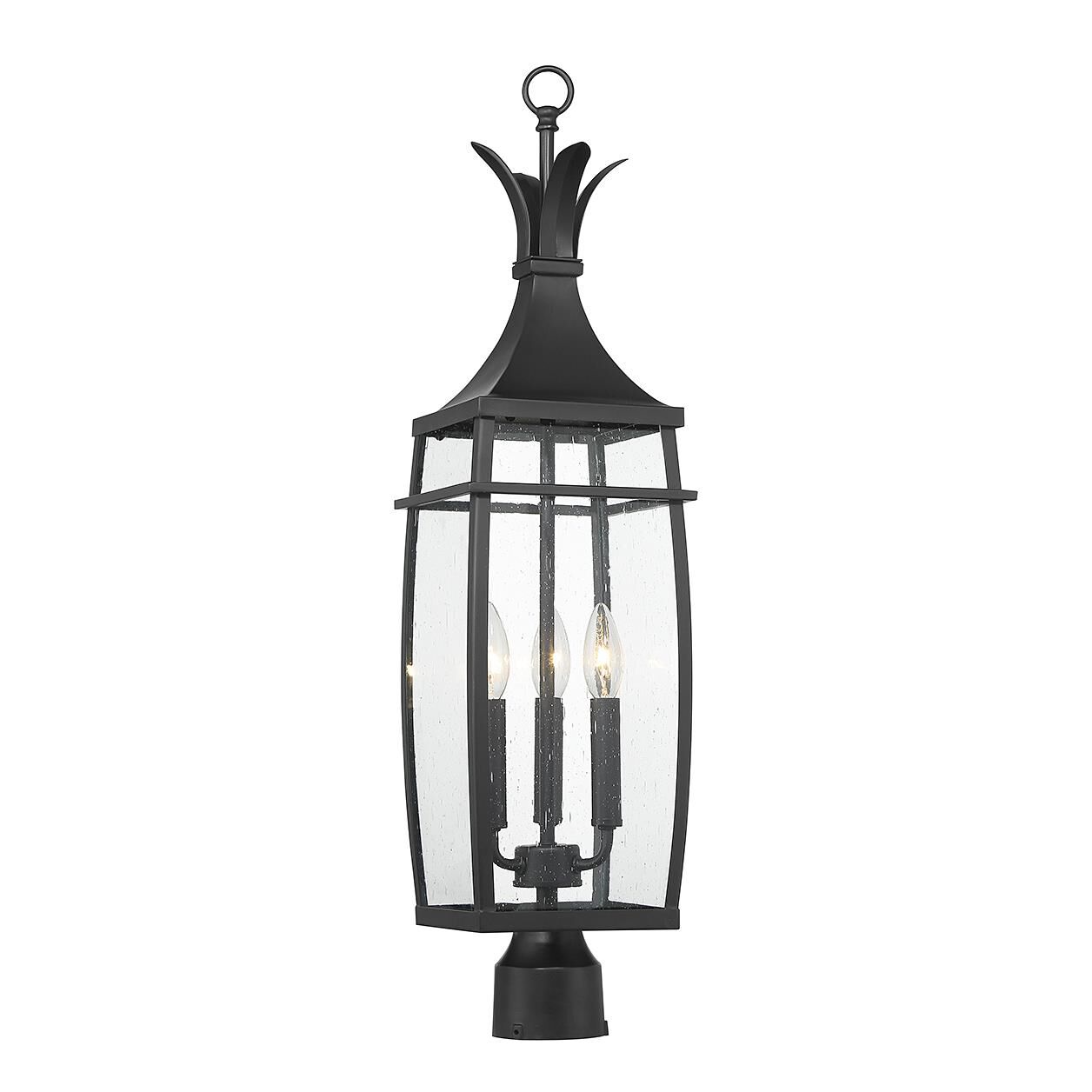 Montpelier 29 Inch Tall 3 Light Outdoor Post Lamp by Savoy House