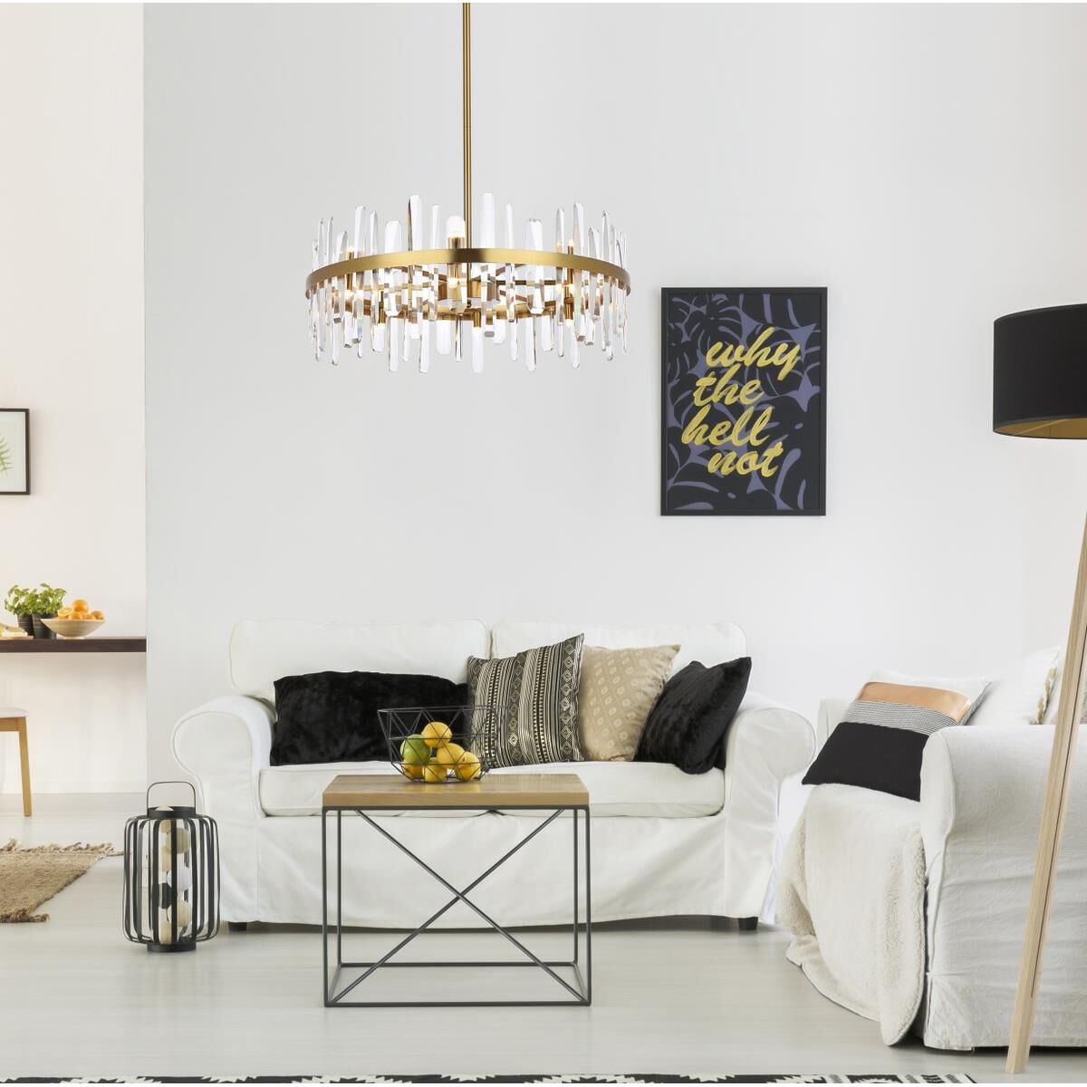 Serena 32 Inch 16 Light Chandelier by Elegant Lighting