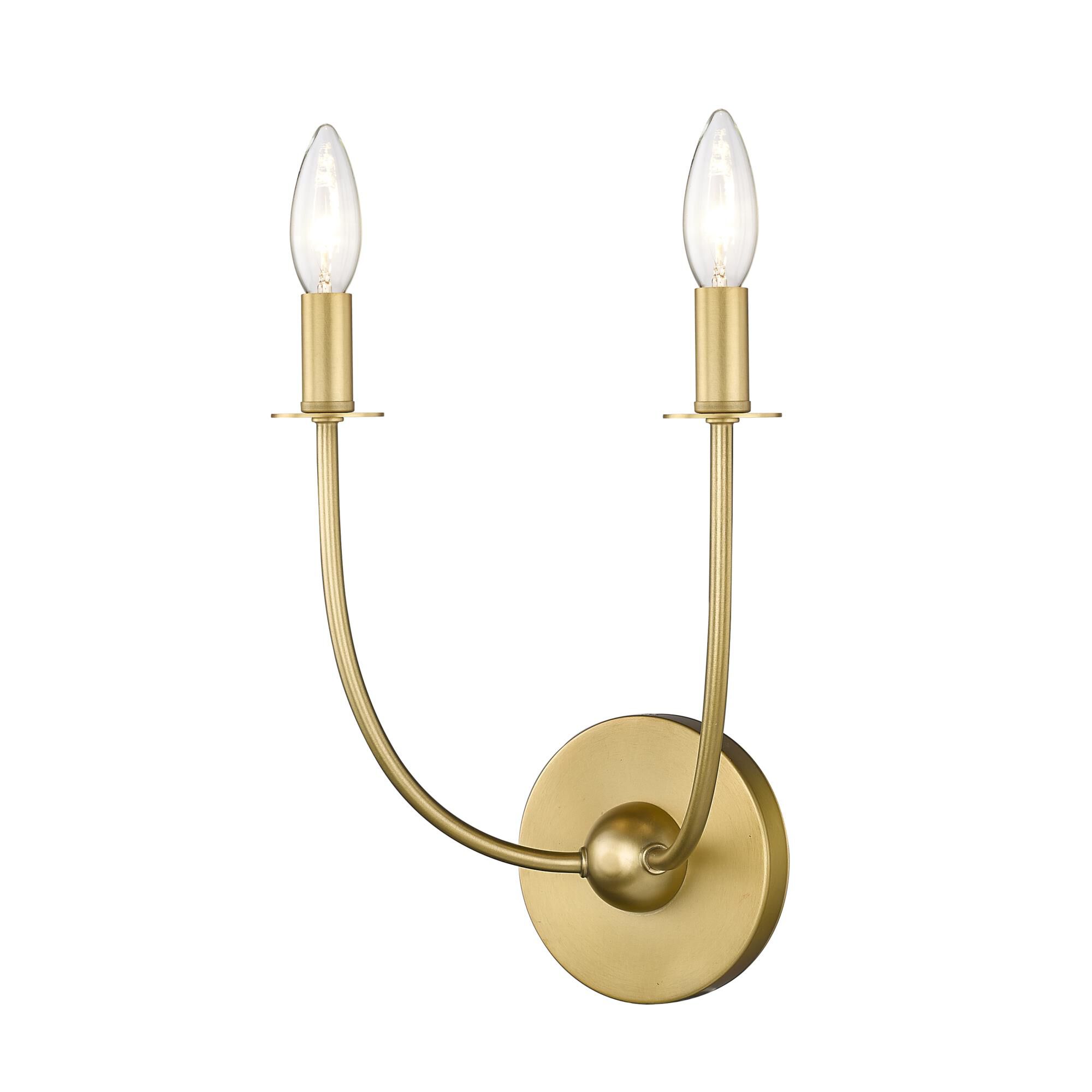 Shown in Rubbed Brass finish and White glass