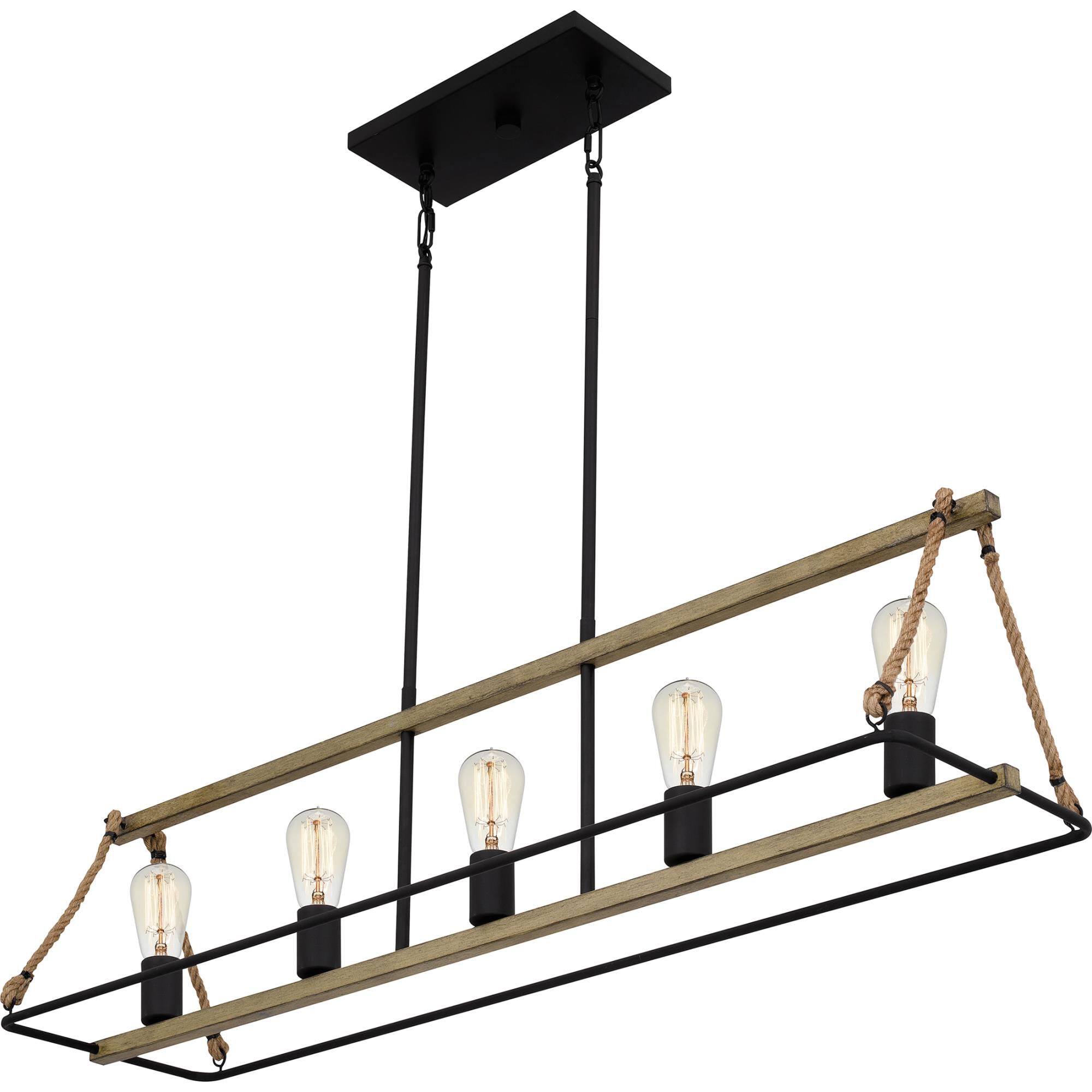 Oak Park 42 Inch 5 Light Linear Suspension Light by Quoizel