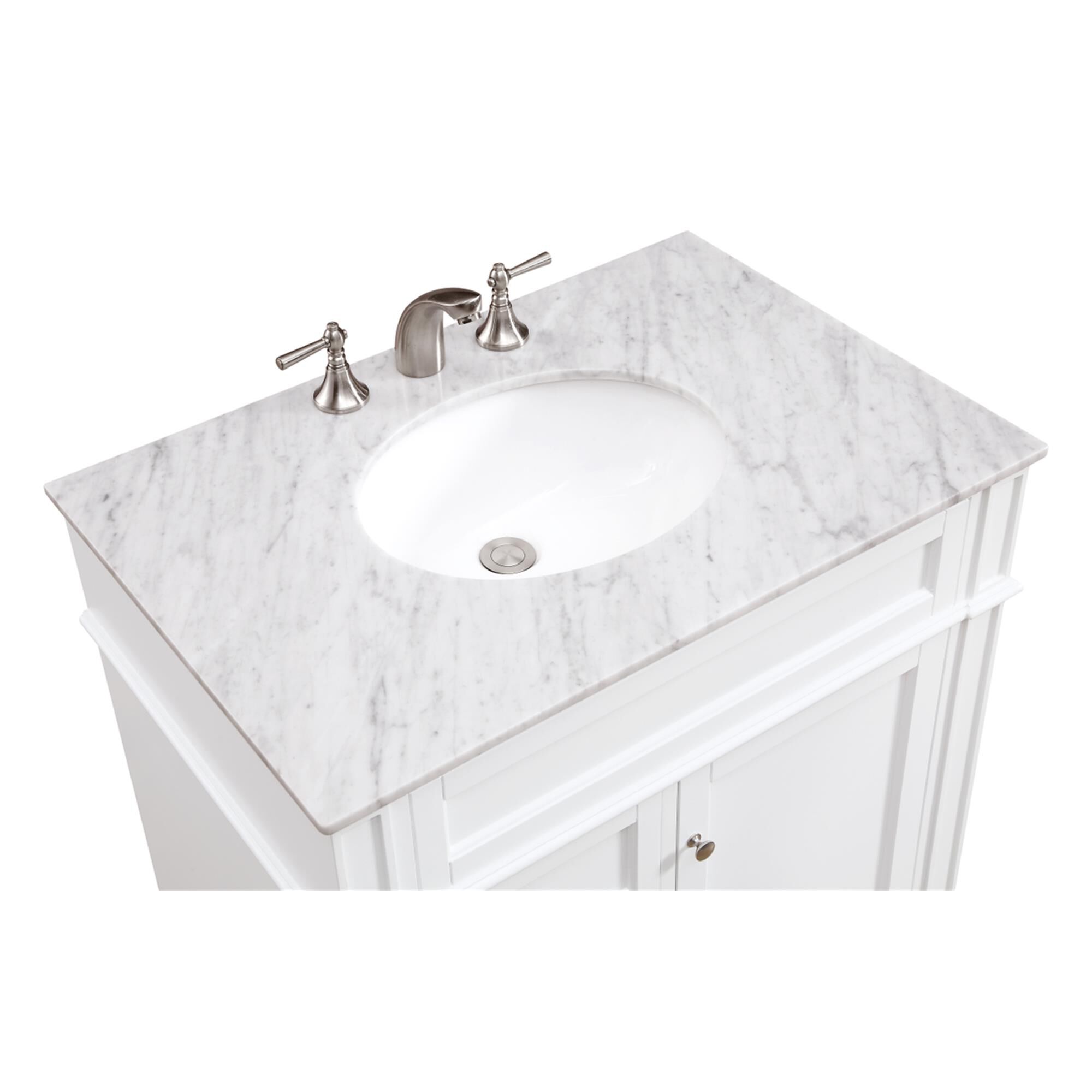 Shown in White finish