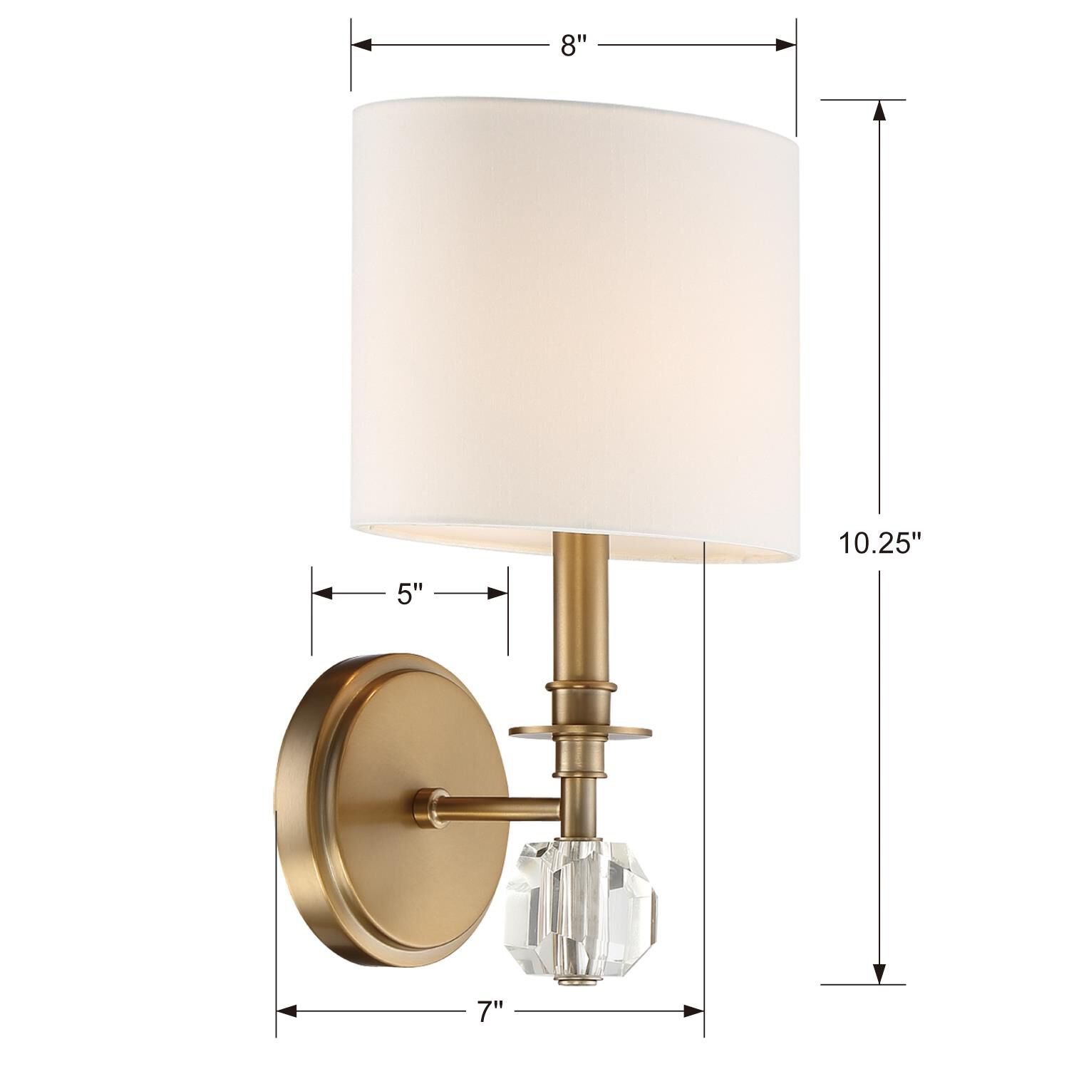 Crystorama Chimes 13 Inch Wall Sconce