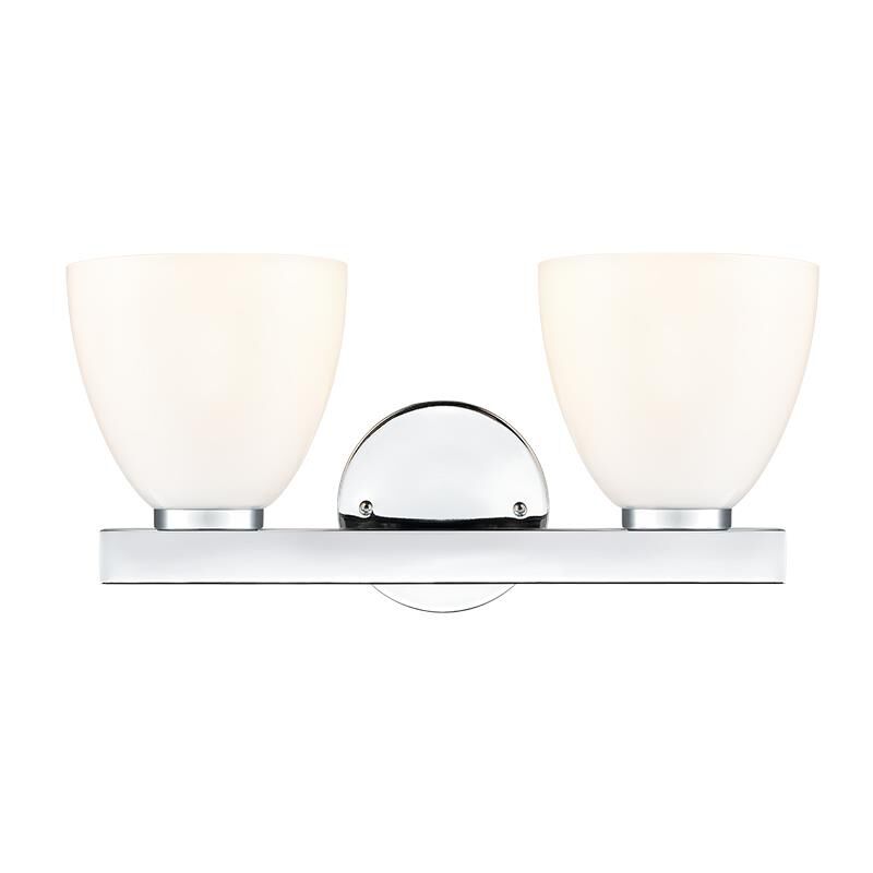 Shown in Polished Chrome finish and Opal glass