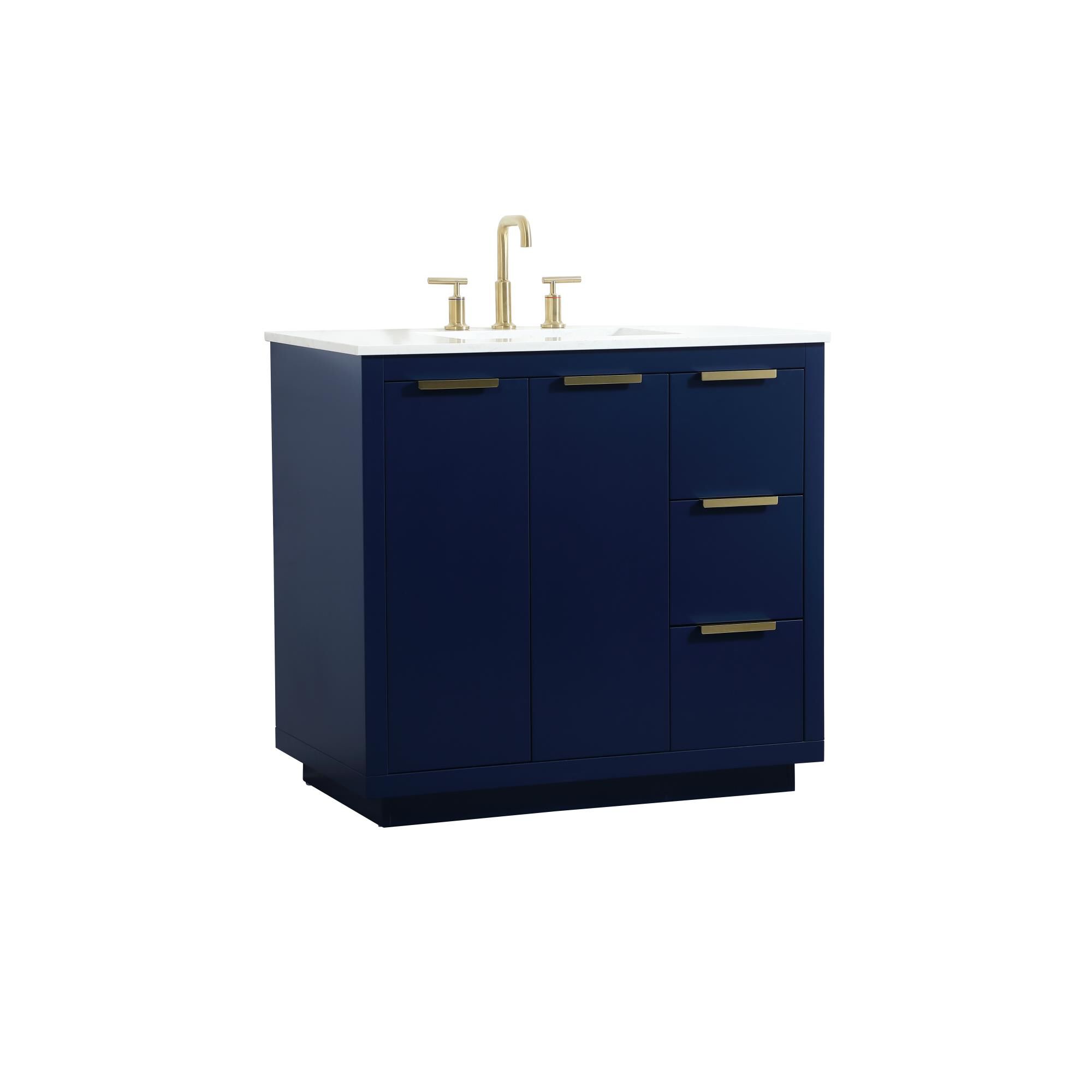 Shown in Blue finish