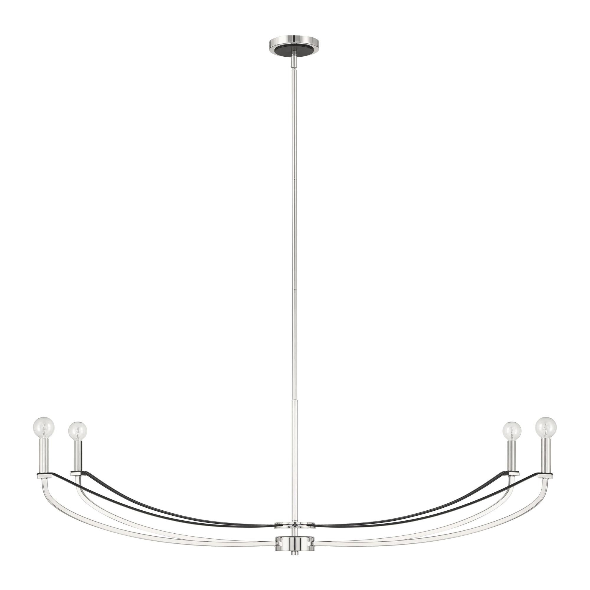 Shown in Polished Nickel and Black finish