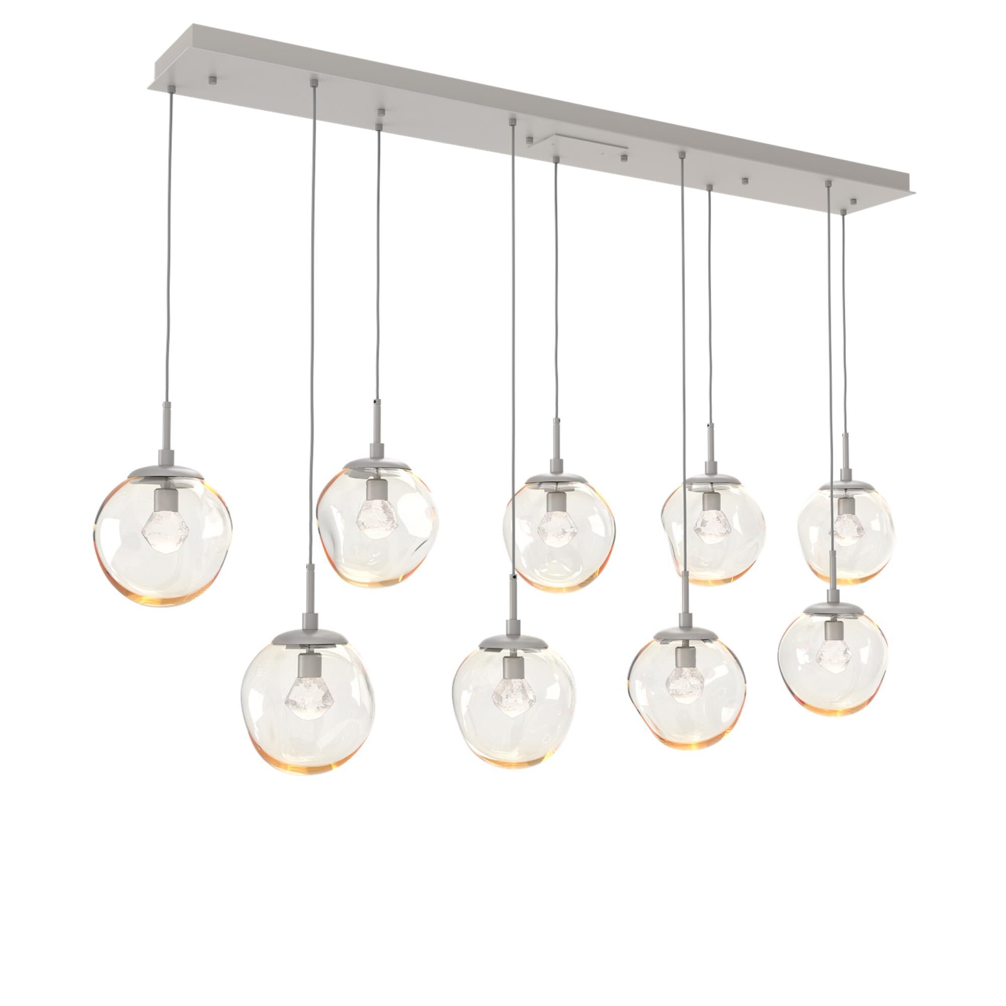Shown in Metallic Beige Silver finish and Zircon Inner Amber Outer glass