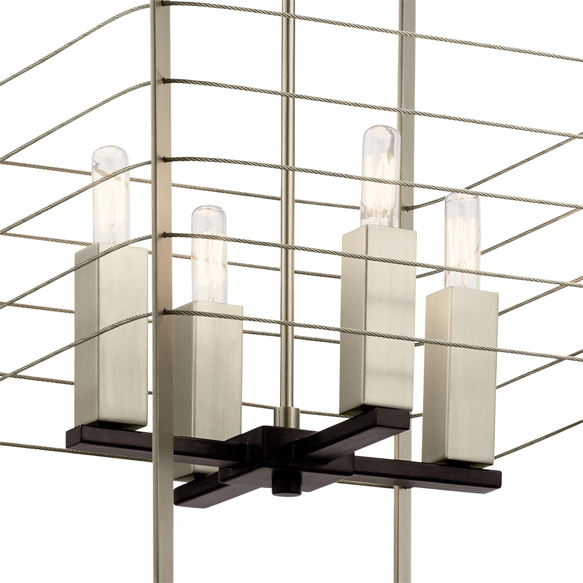 Shown in Midnight Oak and Brushed Nickel finish