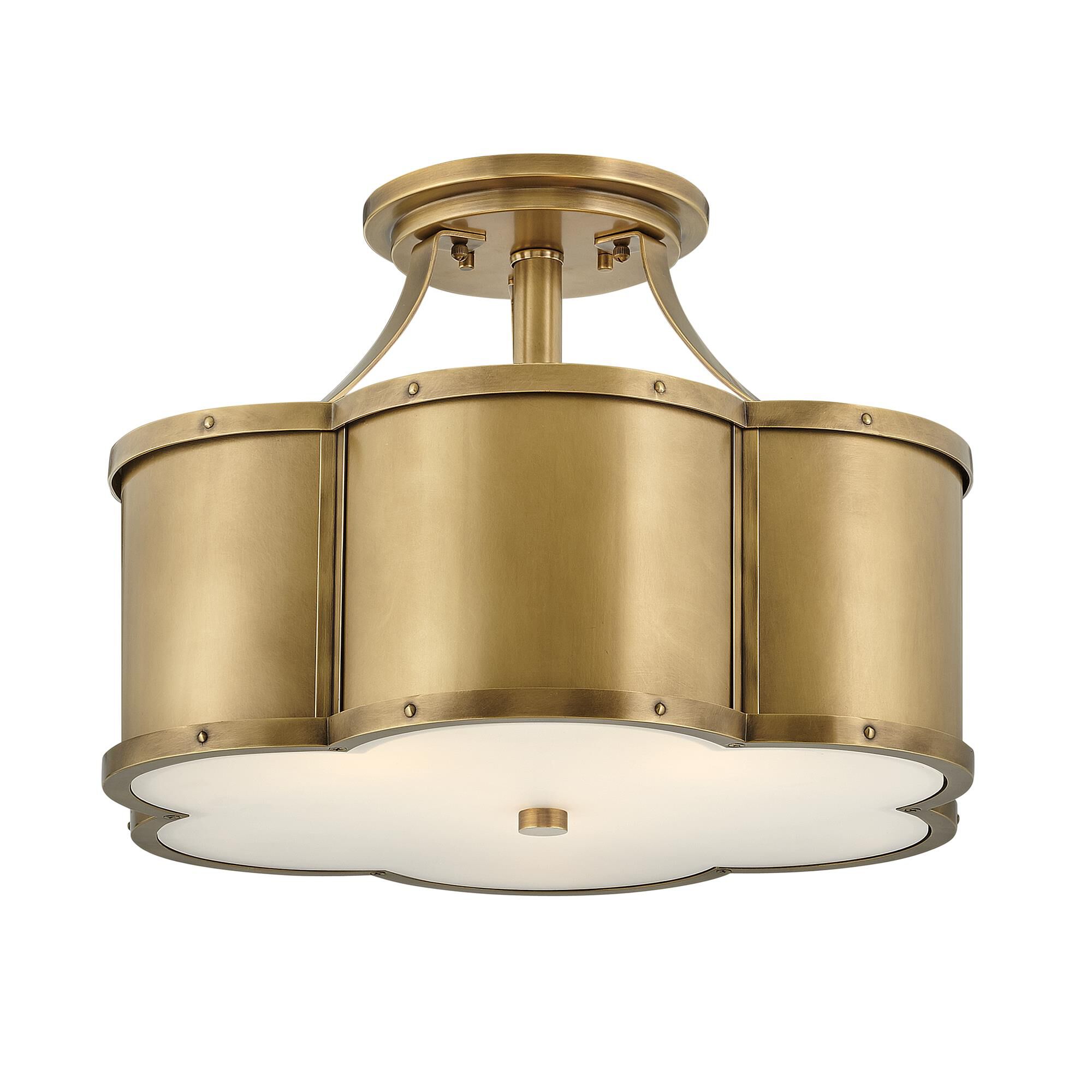 Chance 18 Inch 3 Light Semi Flush Mount,