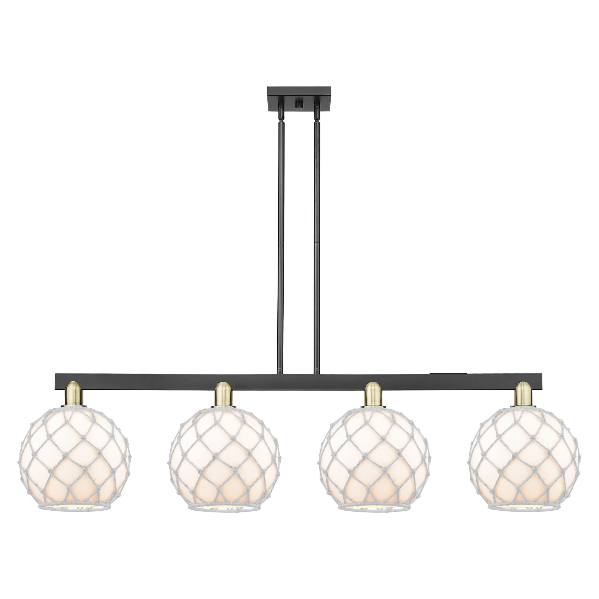 Bruno Marashlian Farmhouse Rope 53 Inch Linear Suspension Light by Innovations Lighting