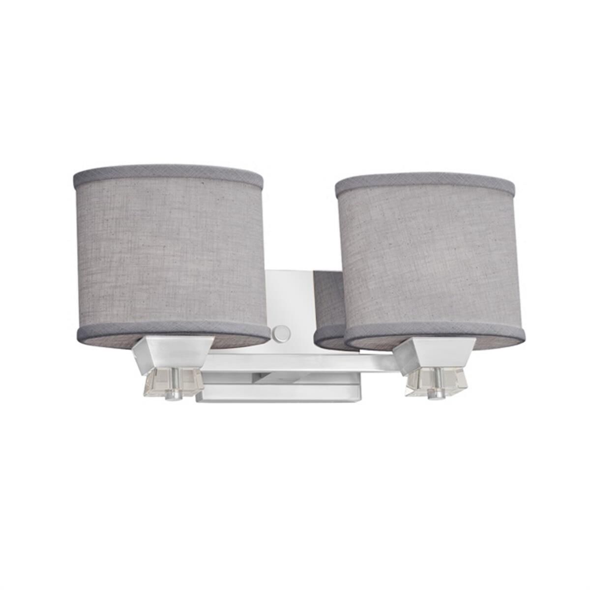 Textile 16 Inch 2 Light Bath Vanity Light by Justice Design Group